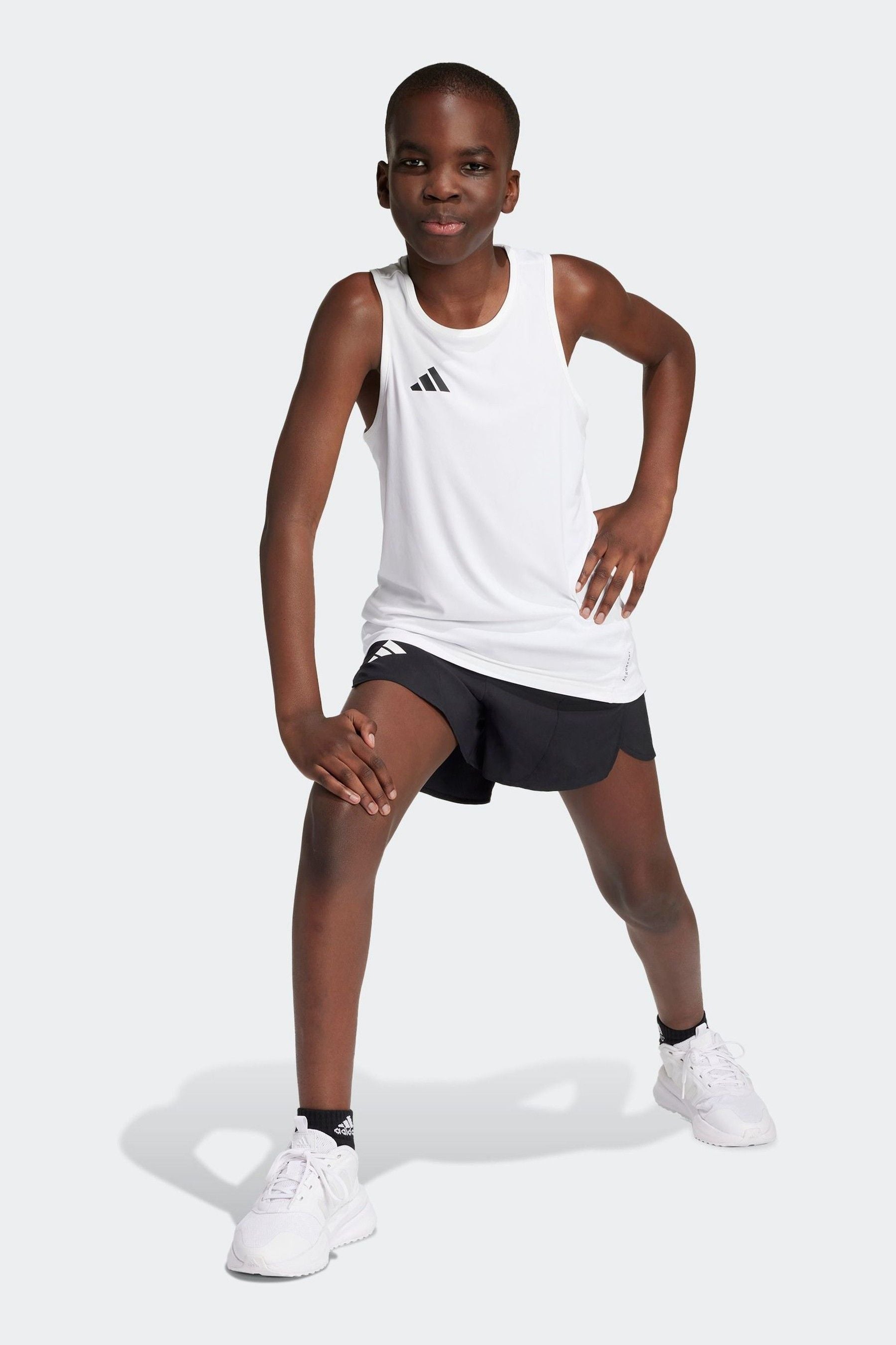 adidas Black Kids Team Split Shorts