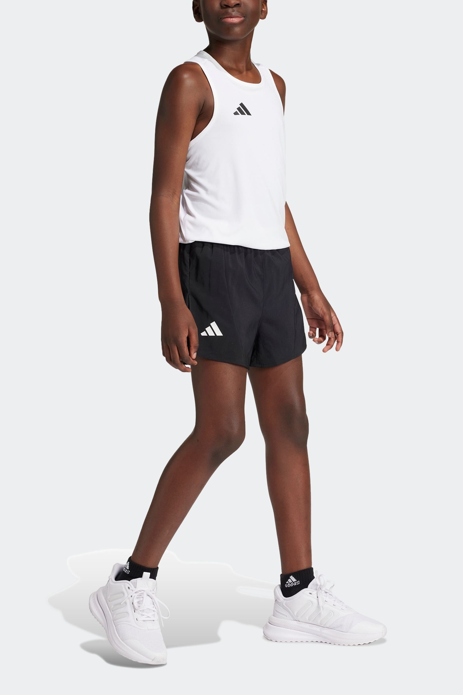 adidas Black Kids Team Split Shorts