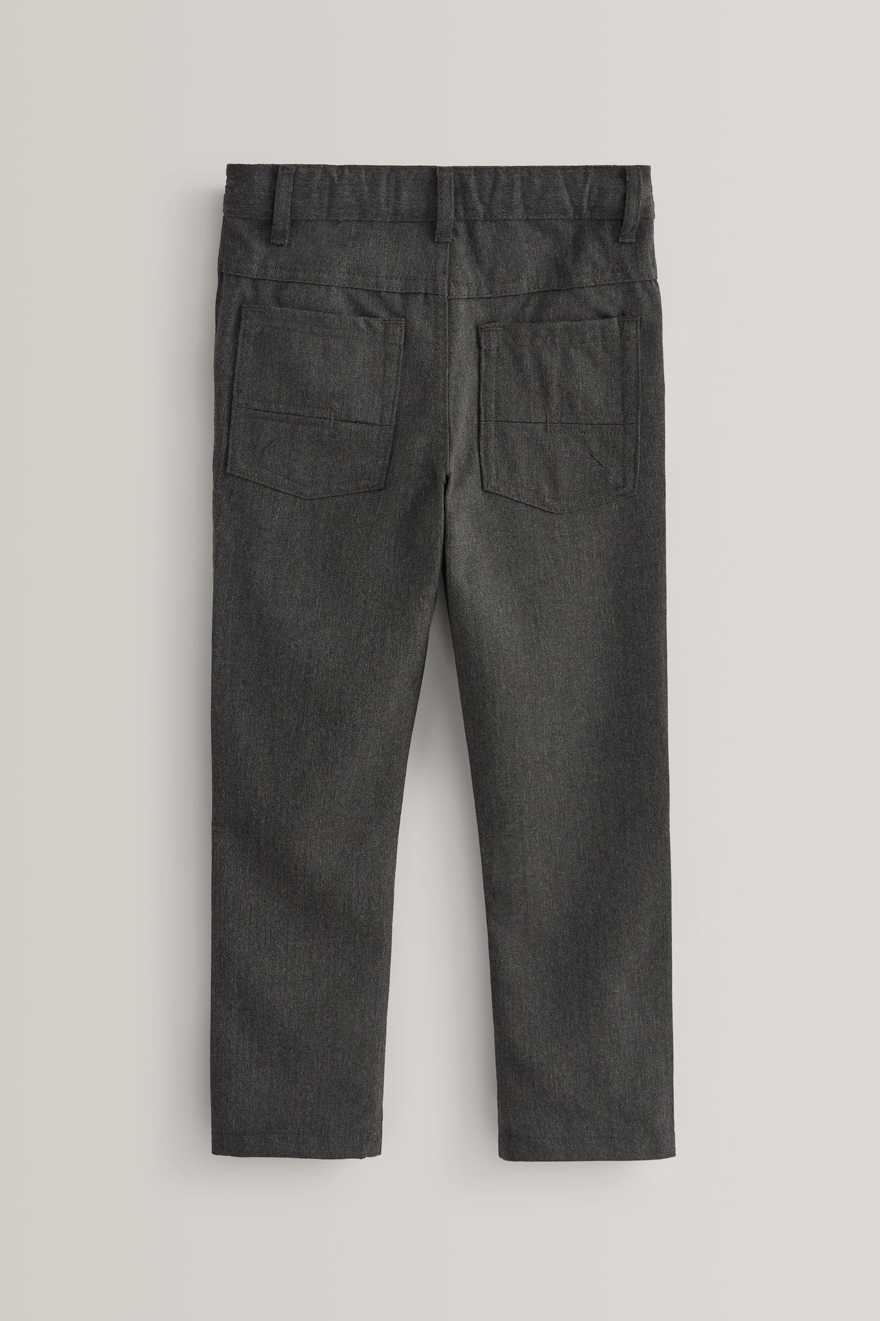 Grey Slim Waist School Jean Style Trousers (3-17yrs)