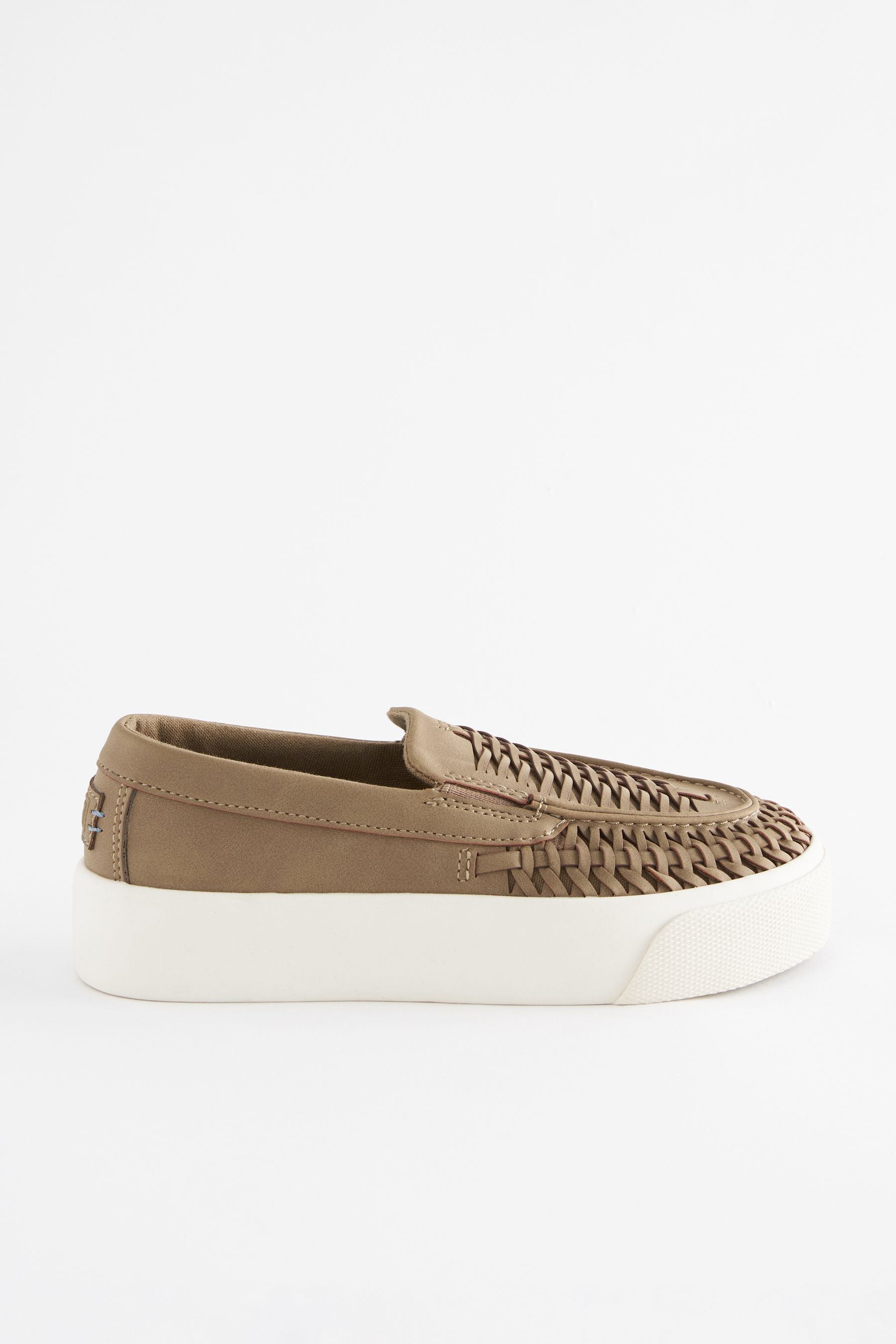 Neutral Woven Loafers