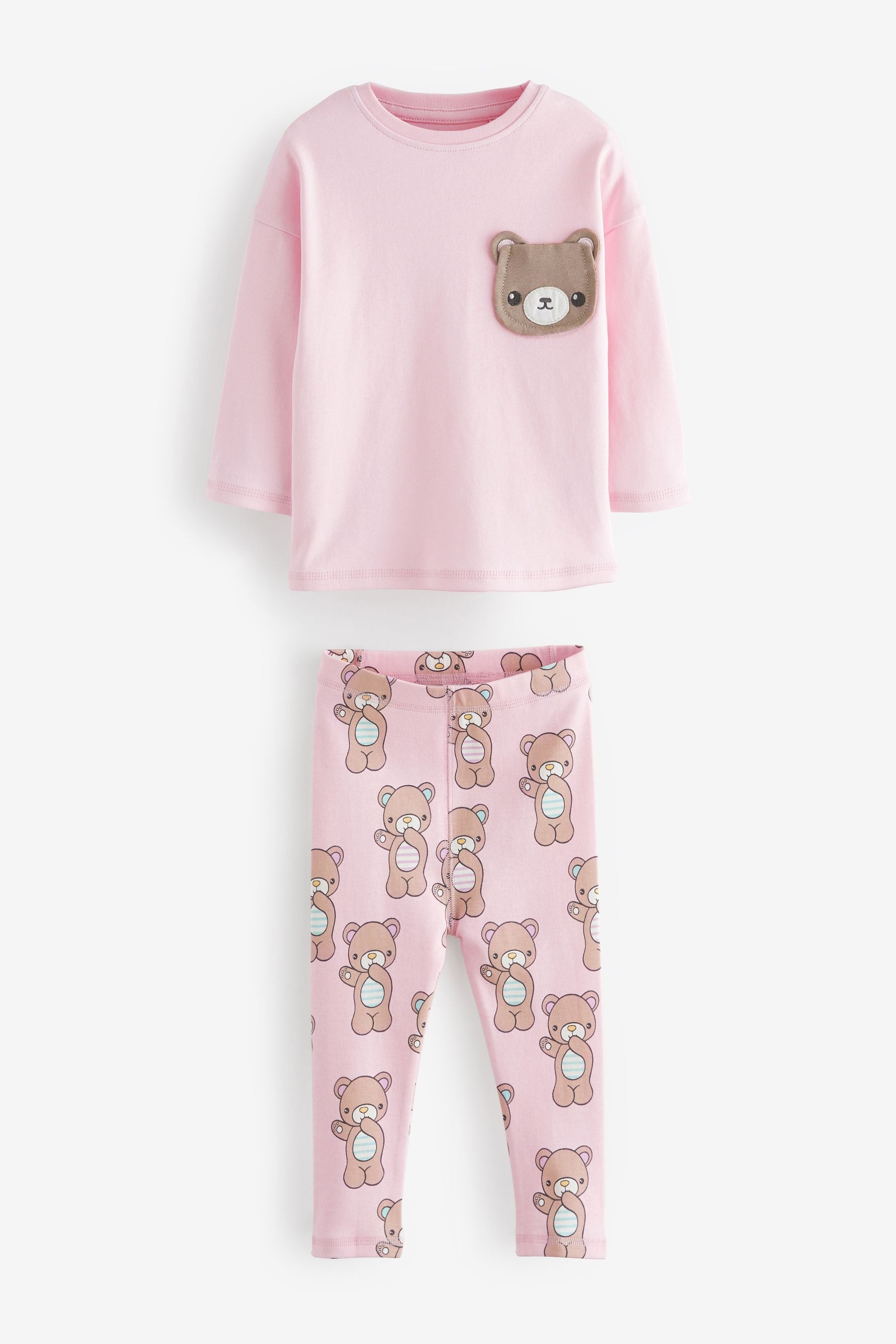 Pastel Character 100% Cotton Legging Pyjamas 3 Pack (9mths-10yrs)