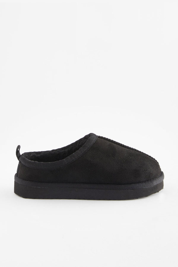 Black Cosy Mule Slippers