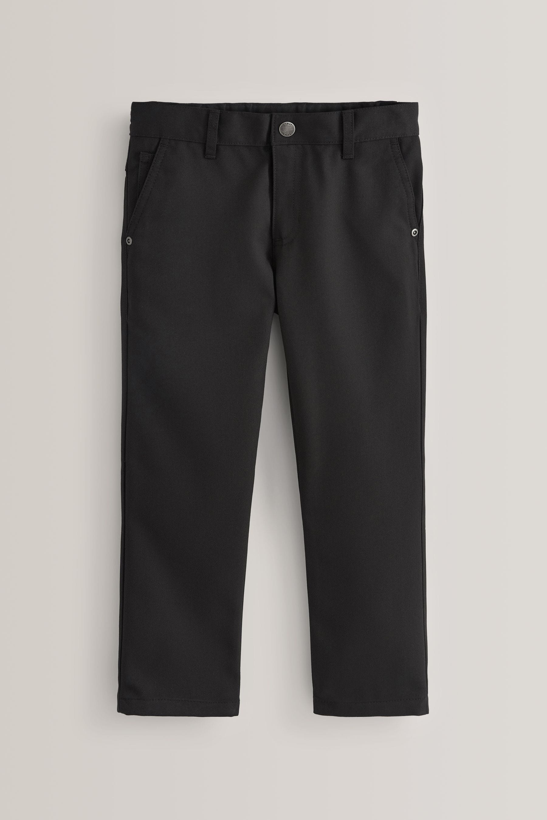 Black Regular Waist School Jean Style Trousers (3-17yrs)