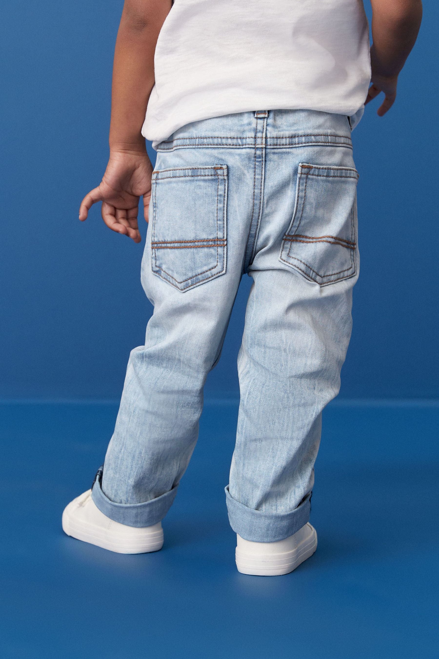 Bleach Denim Regular Fit Comfort Stretch Jeans (3mths-7yrs)