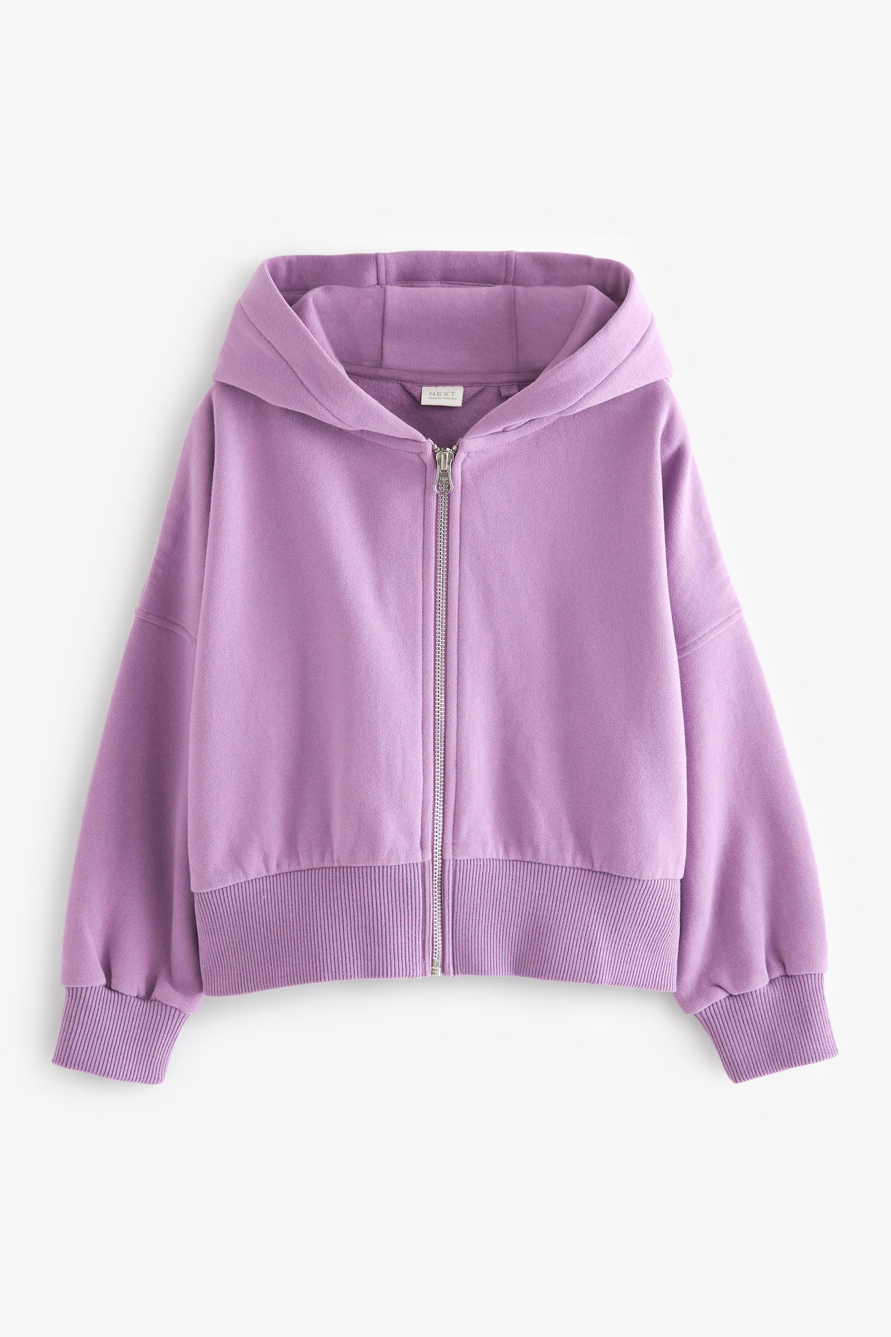 Lilac Purple Zip Through Hoodie (3-16yrs)