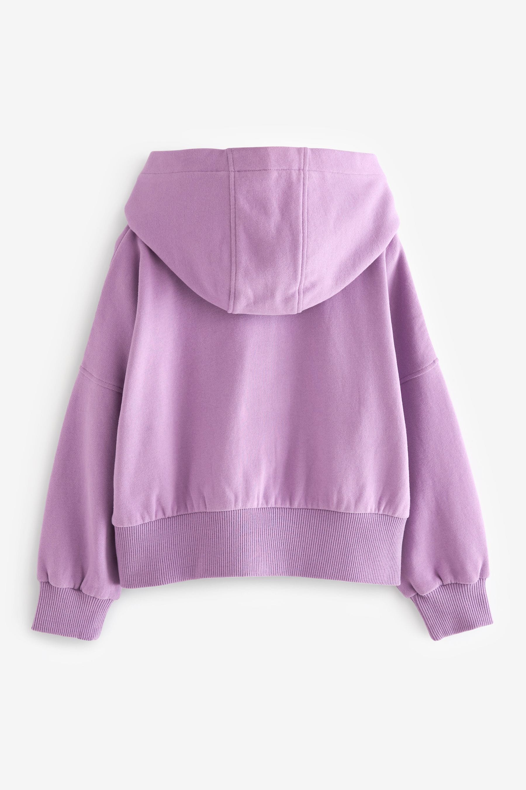 Lilac Purple Zip Through Hoodie (3-16yrs)