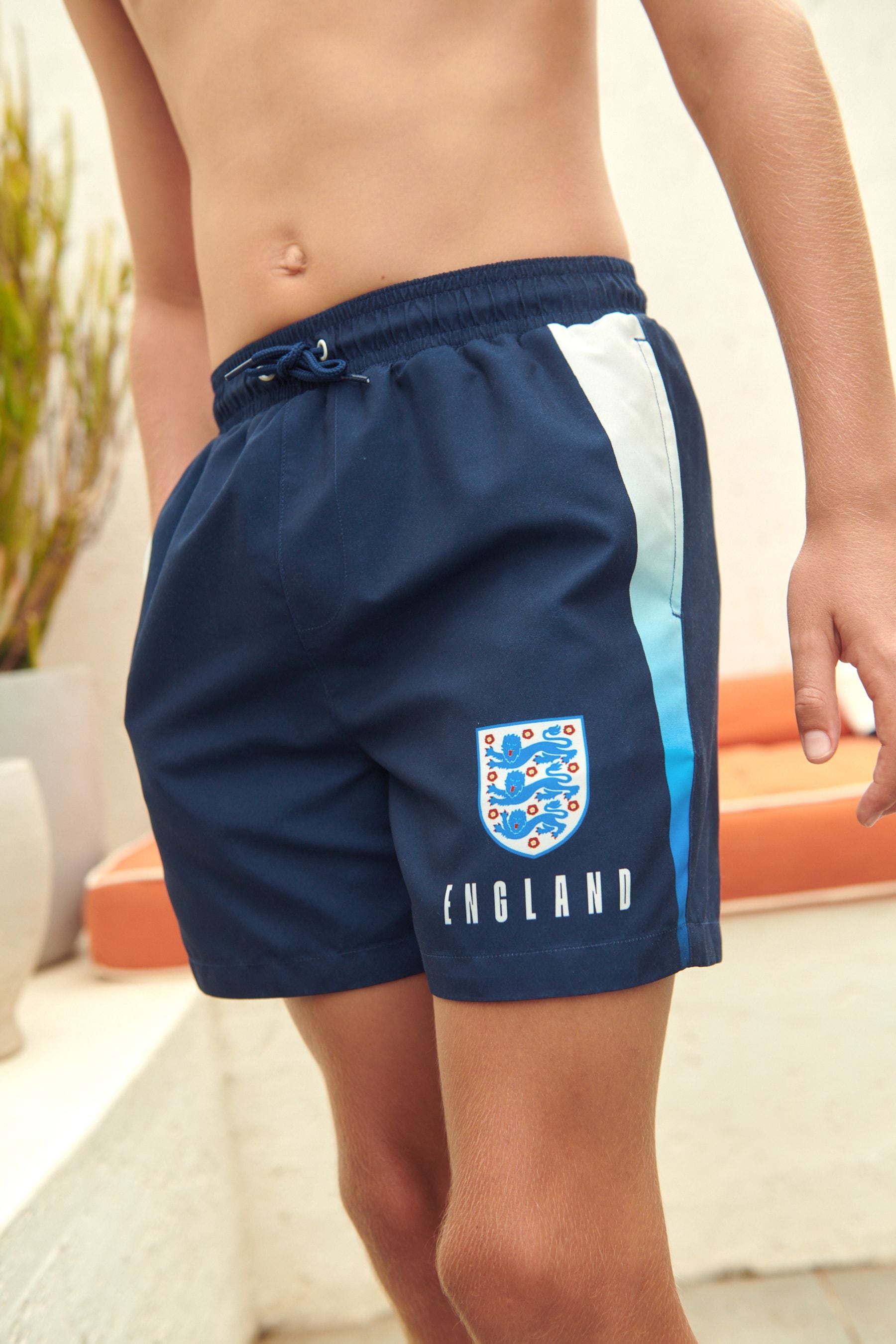 Navy England Football Swim Shorts (3-16yrs)