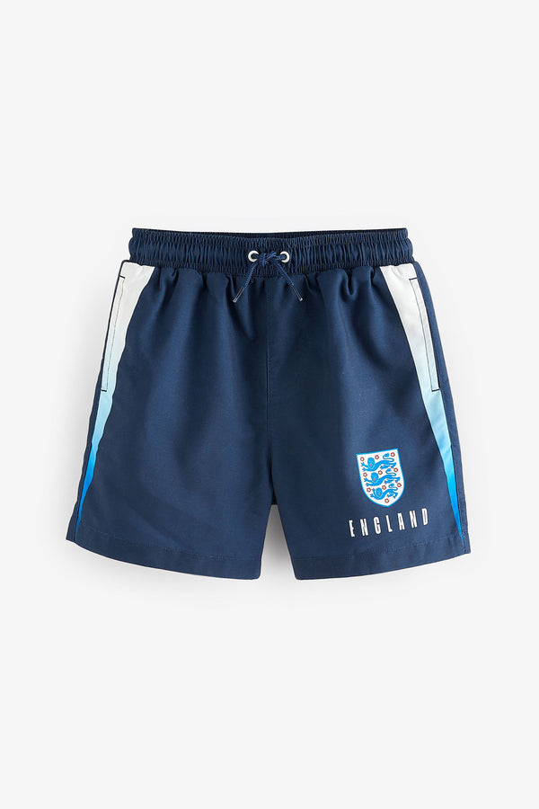 Navy England Football Swim Shorts (3-16yrs)