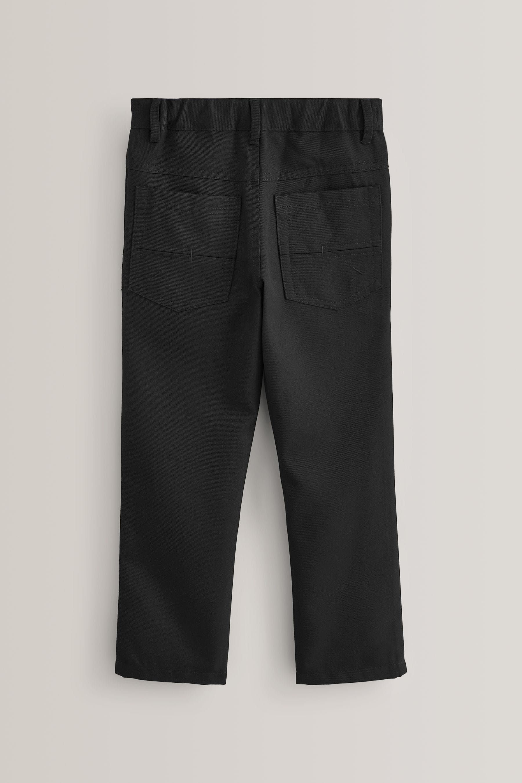 Black Slim Waist School Jean Style Trousers (3-17yrs)