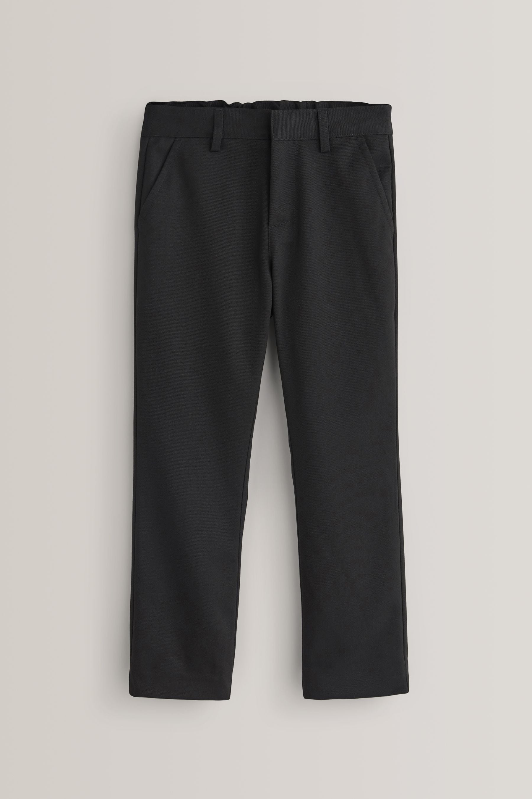 Black Slim Waist School Formal Straight Trousers (3-17yrs)