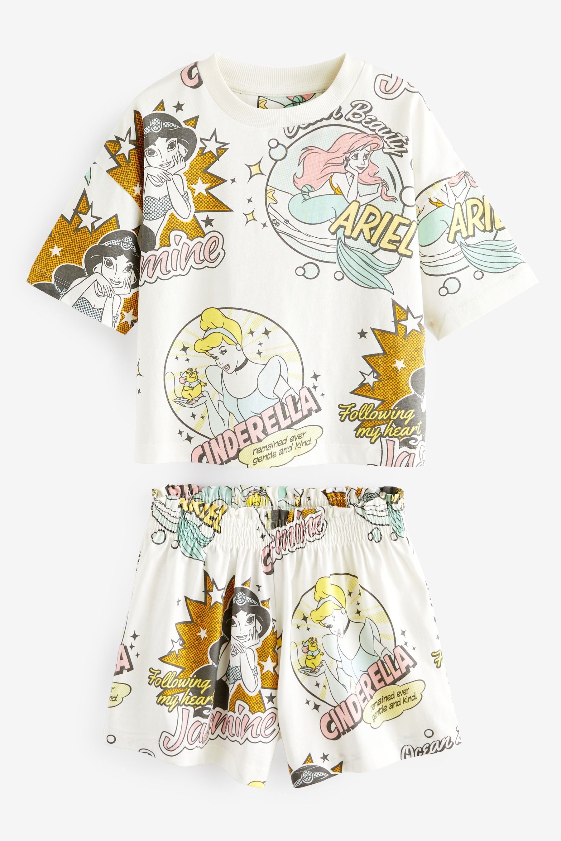 Cream Disney Princess License Pyjamas (3-16yrs)