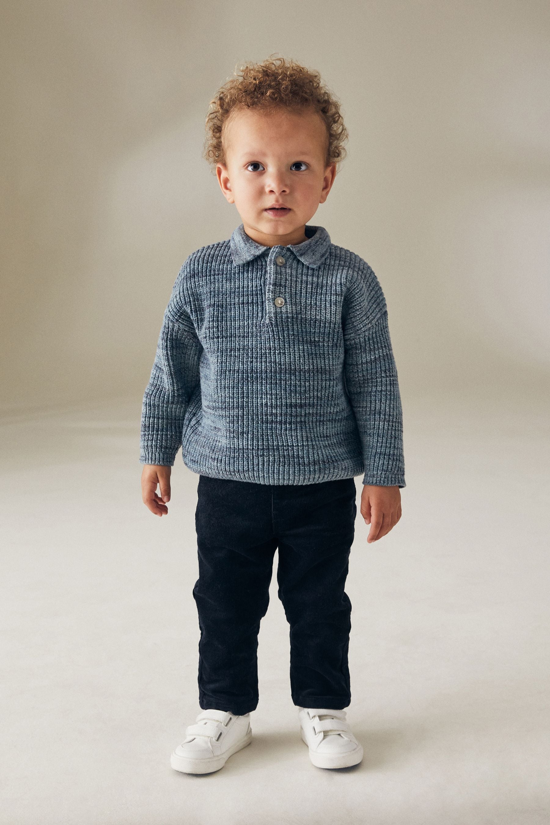 Navy Corduroy Trousers (3mths-7yrs)