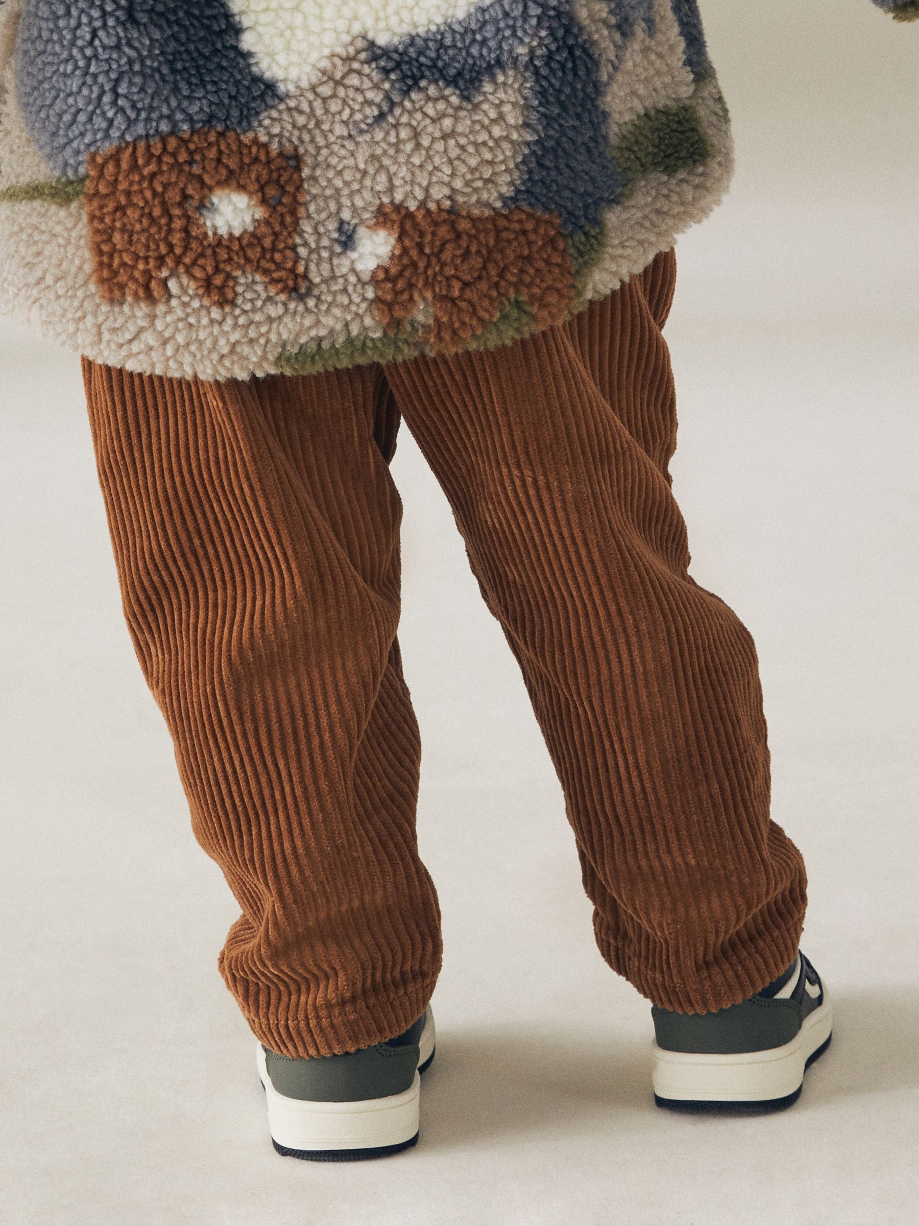 Tan Brown Corduroy Pull On 100% Cotton Trousers (3mths-7yrs)