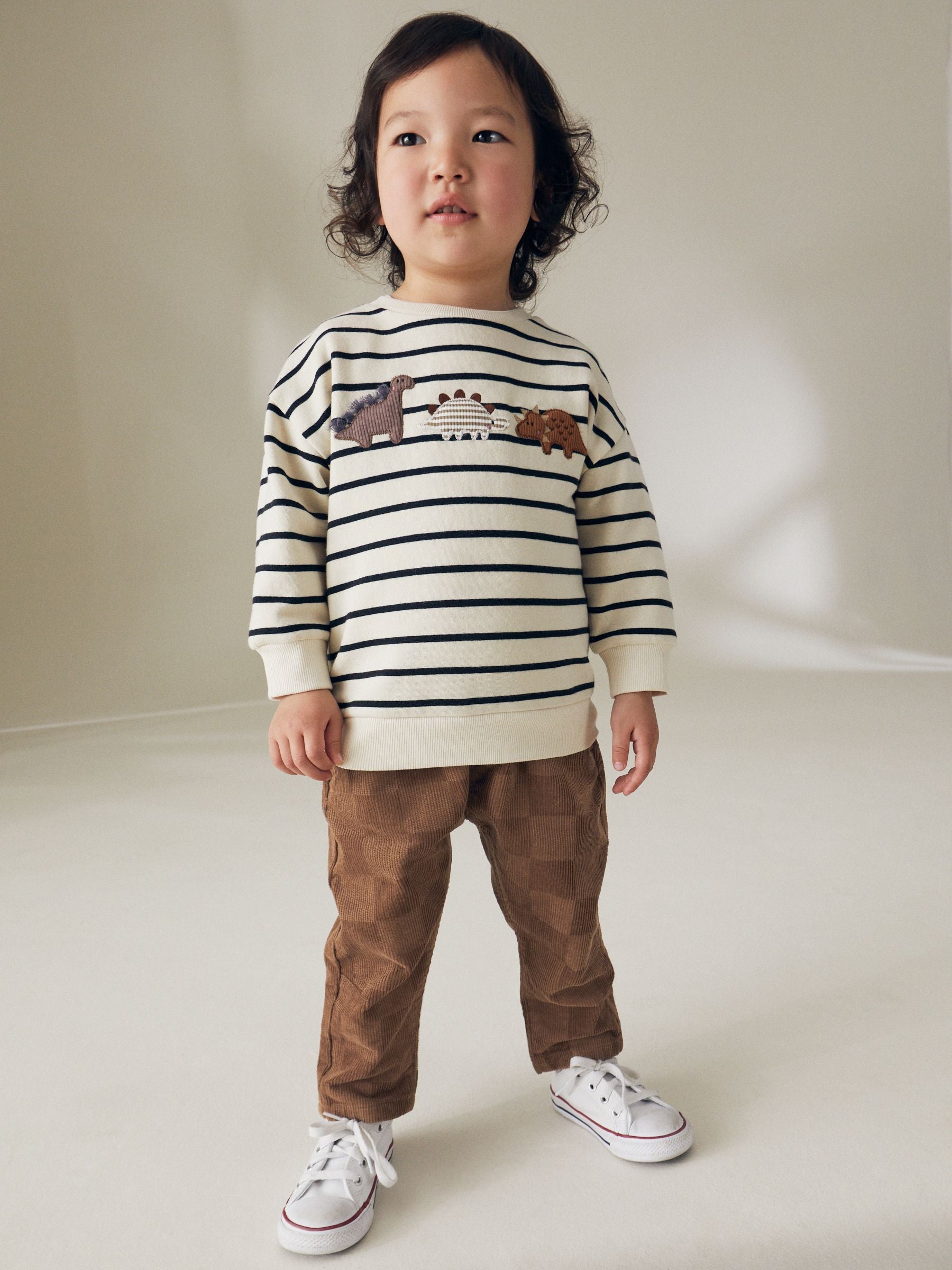 Tan Brown Check Corduroy Pull On 100% Cotton Trousers (3mths-7yrs)