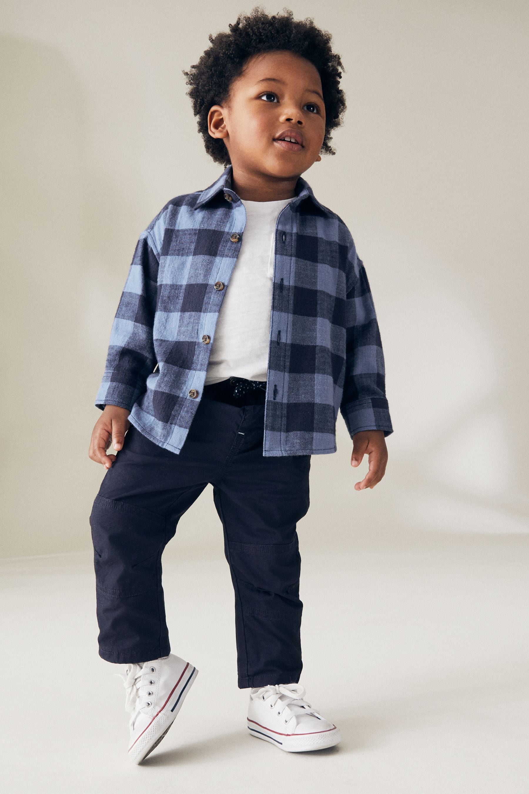 Navy Pull-On Lined Trousers (3mths-7yrs)