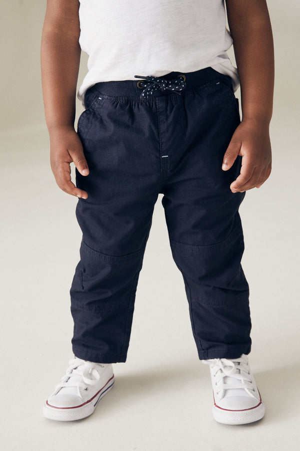 Navy Pull-On Lined Trousers (3mths-7yrs)