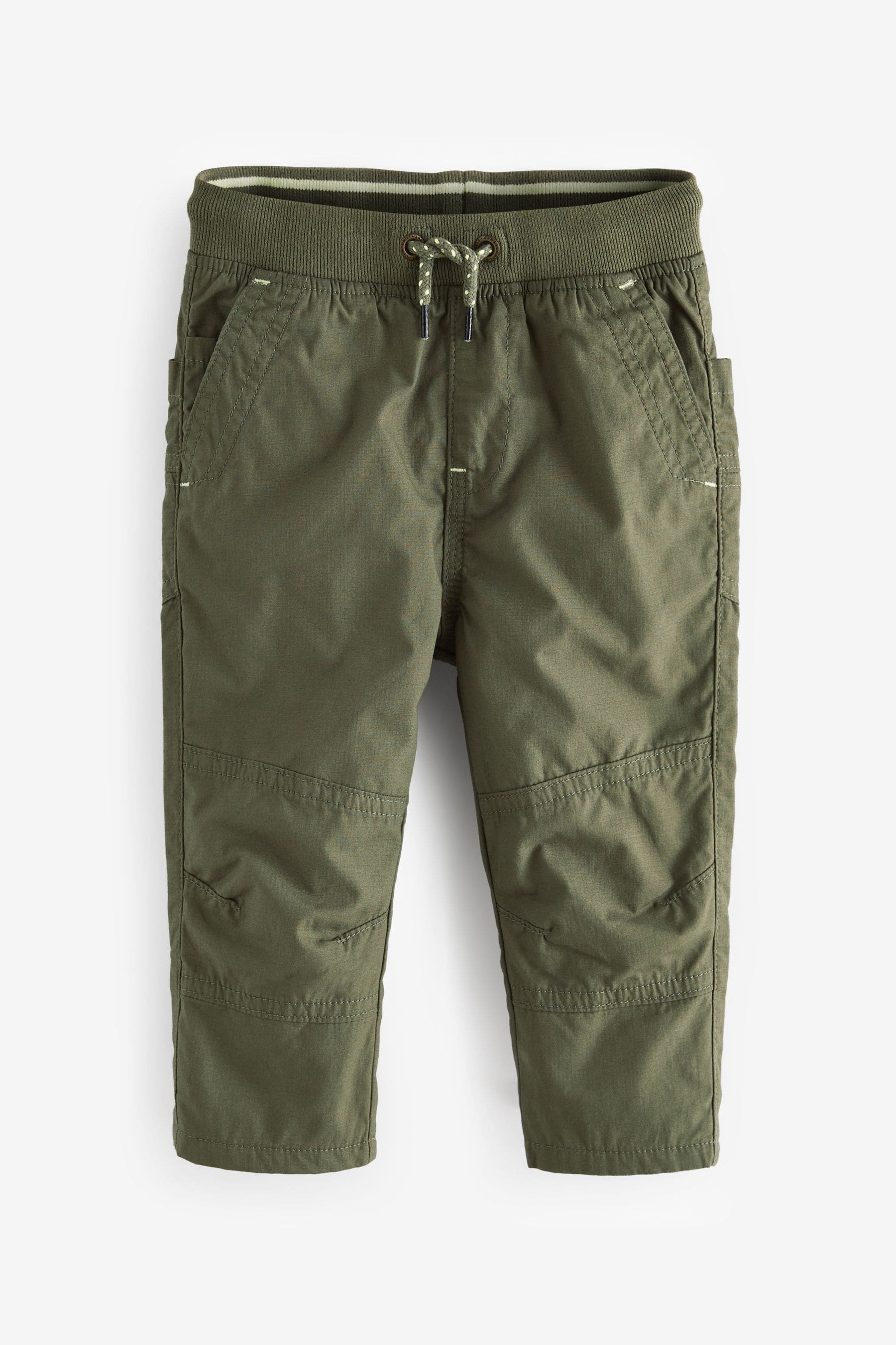 Khaki Green Pull-On Lined Trousers (3mths-7yrs)