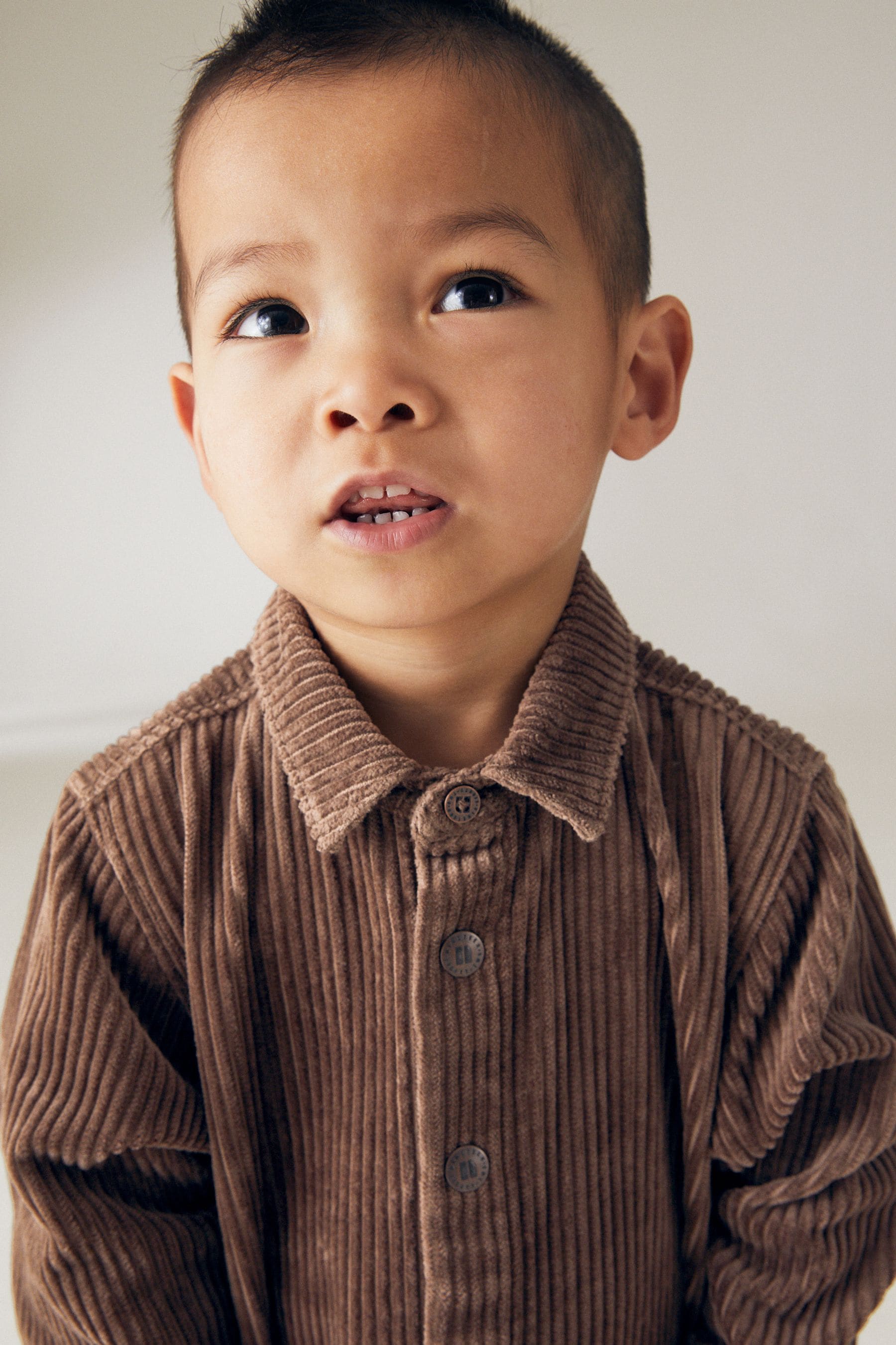 Soft Brown Corduroy 100% Cotton Boilersuit (3mths-5yrs)