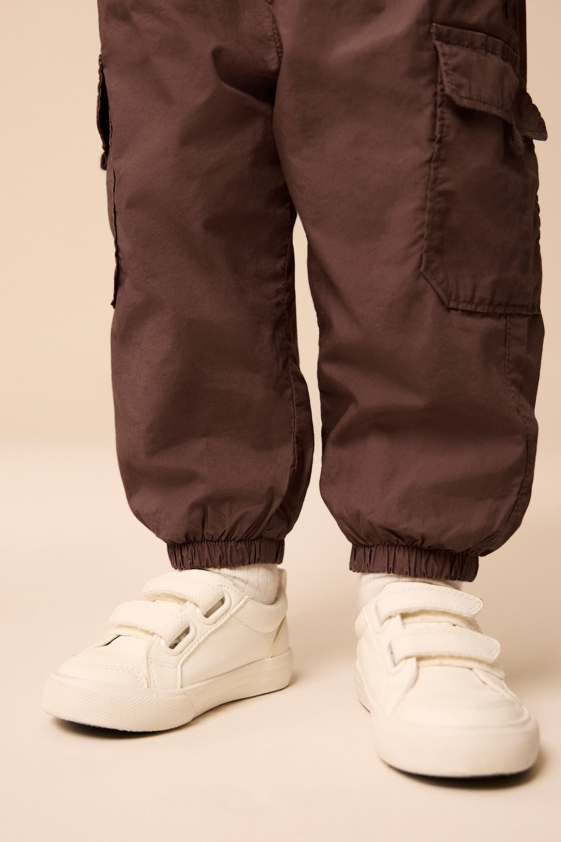 Brown Lined Baggy Cargo Trousers with Toggle (3mths-7yrs)