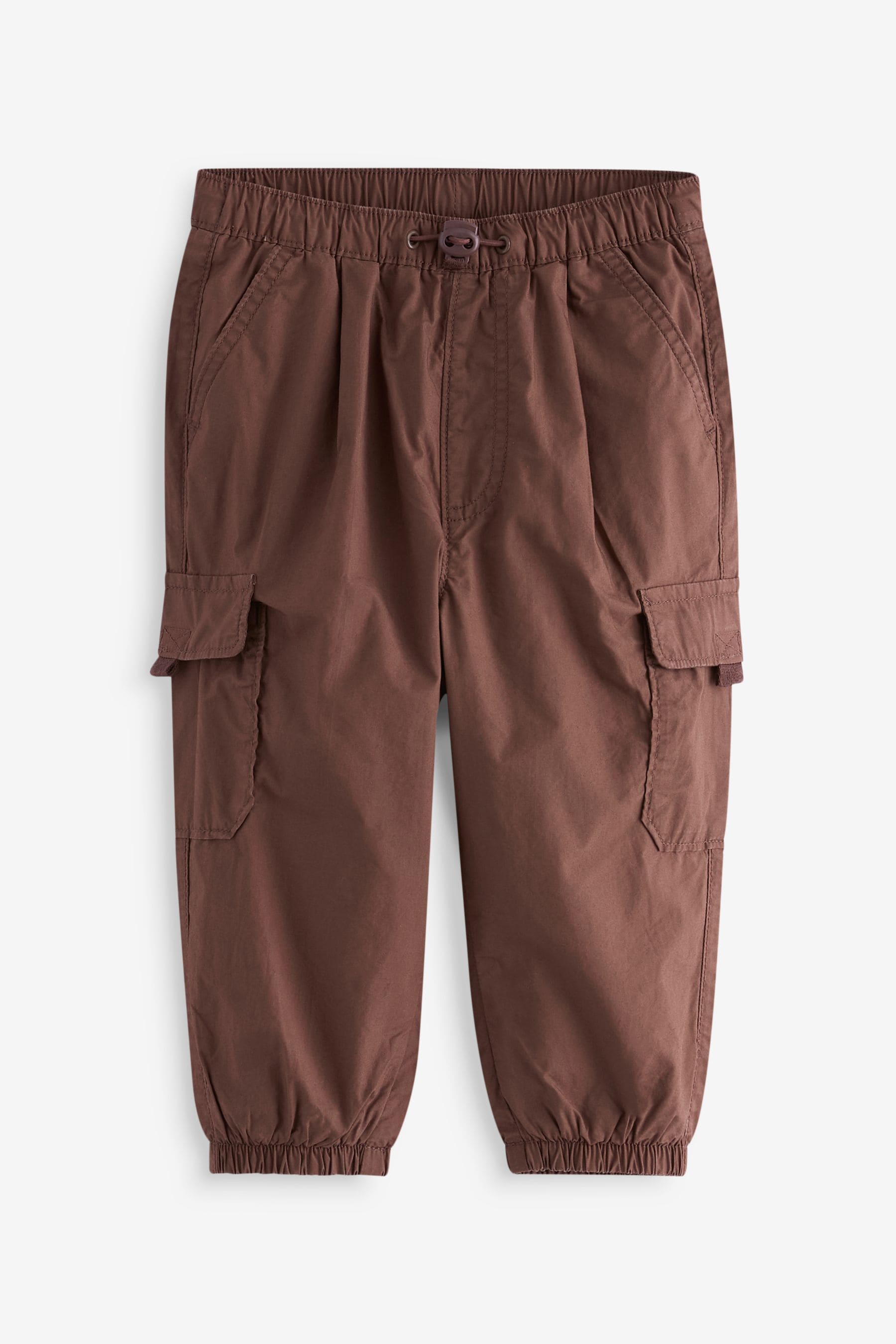 Brown Lined Baggy Cargo Trousers with Toggle (3mths-7yrs)