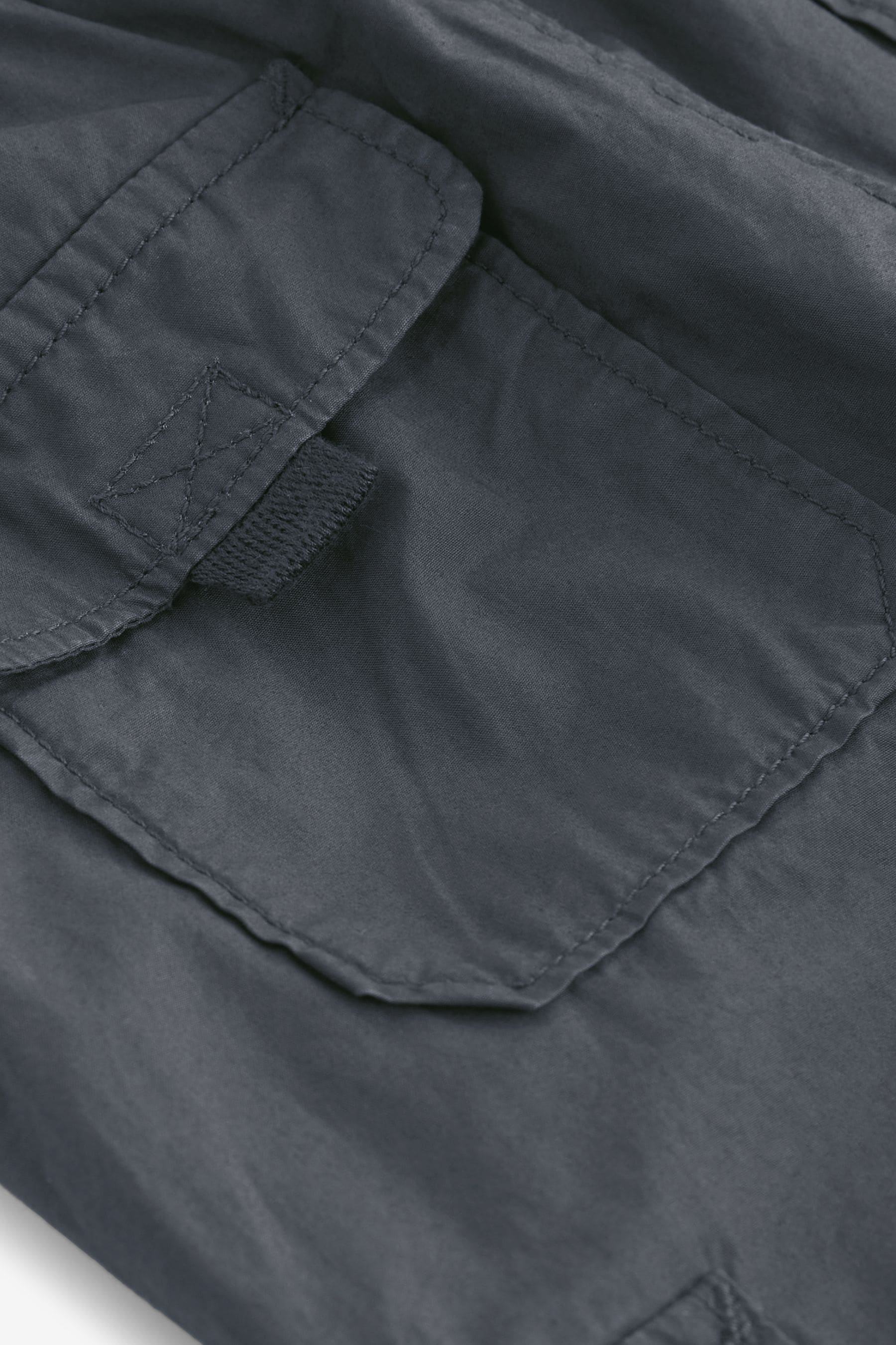 Charcoal Grey Lined Baggy Cargo Trousers with Toggle (3mths-7yrs)