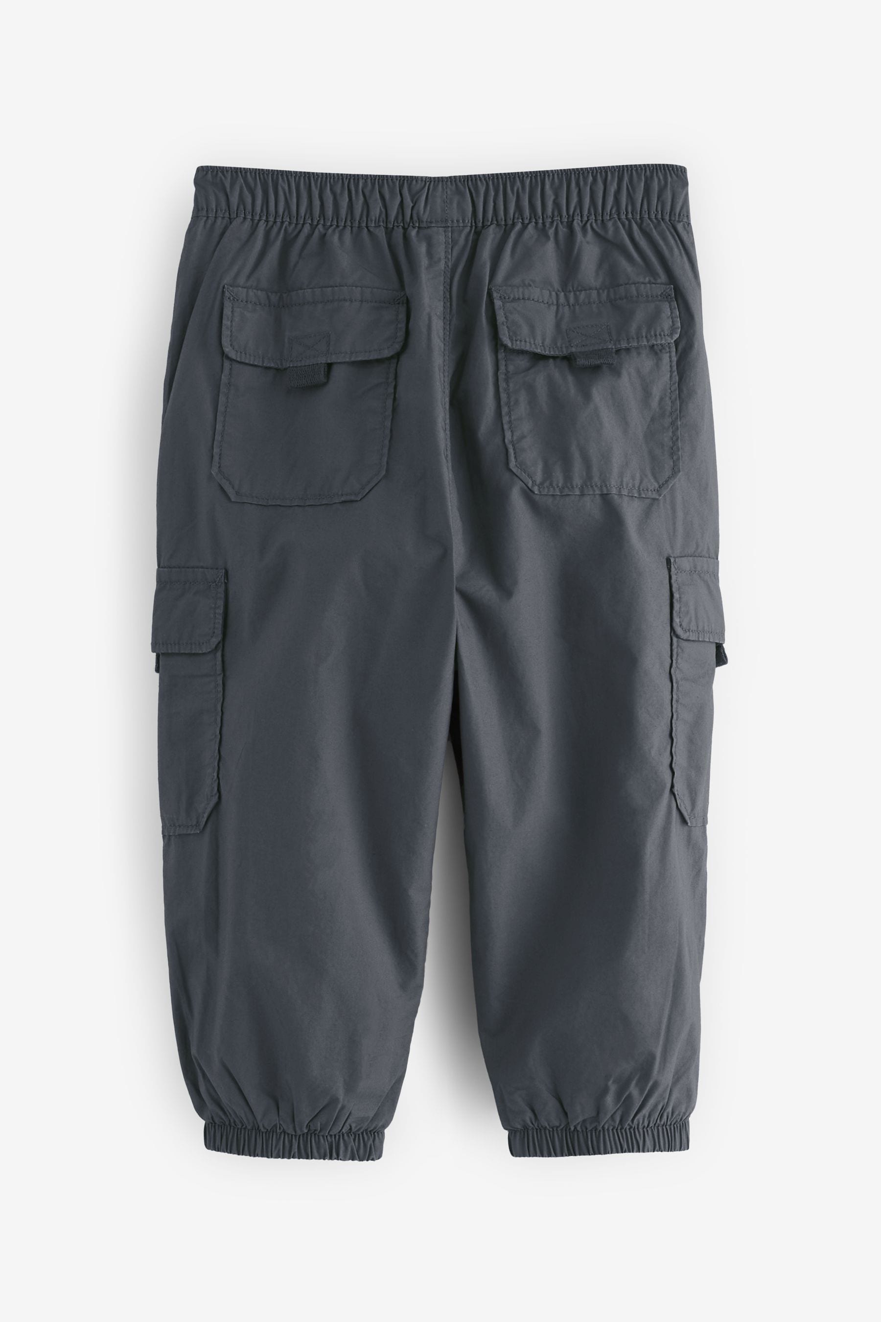 Charcoal Grey Toggle Lined Cargo Trousers (3mths-7yrs)