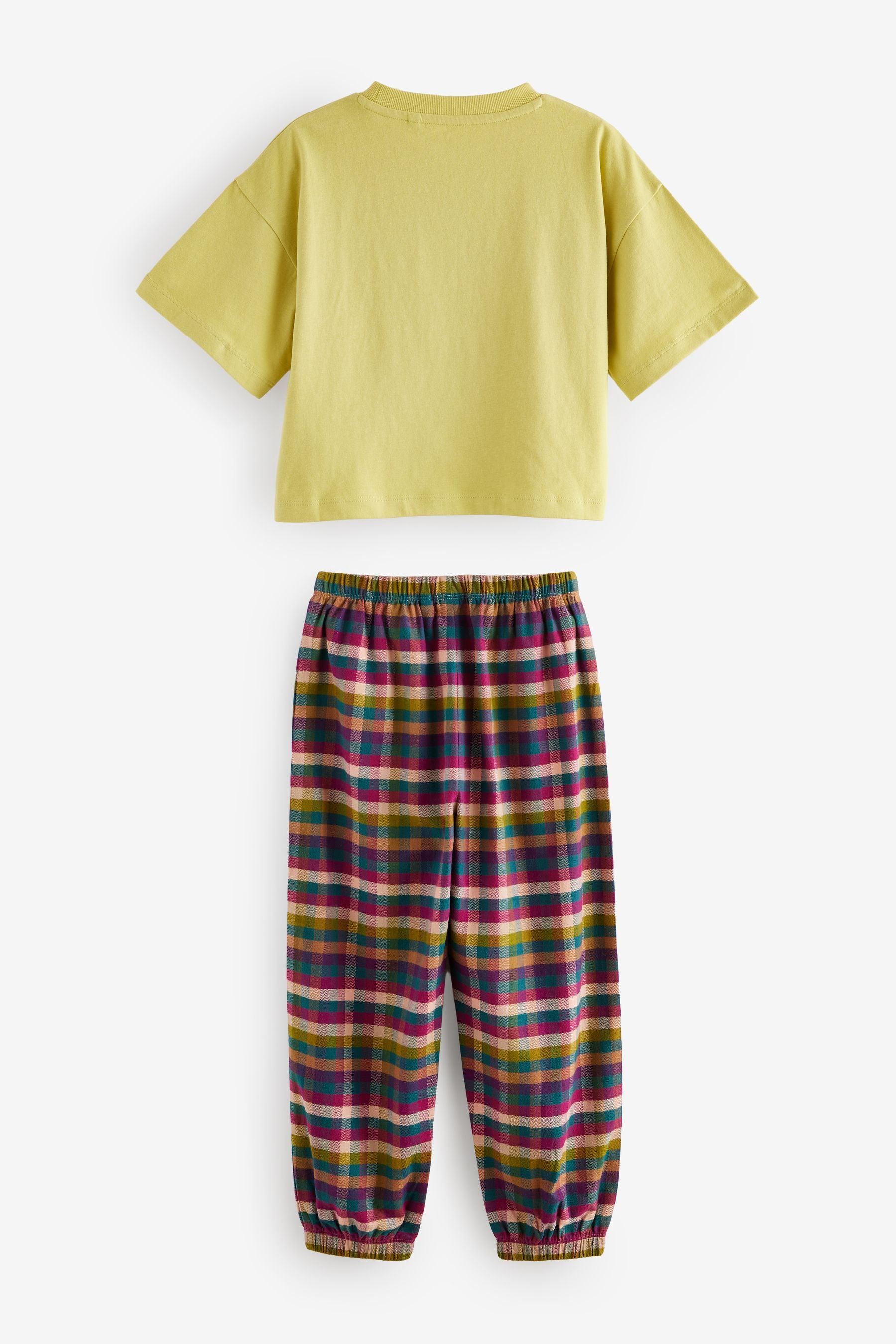 Green Woven Bottom 100% Cotton Pyjamas 1 Pack (4-16yrs)