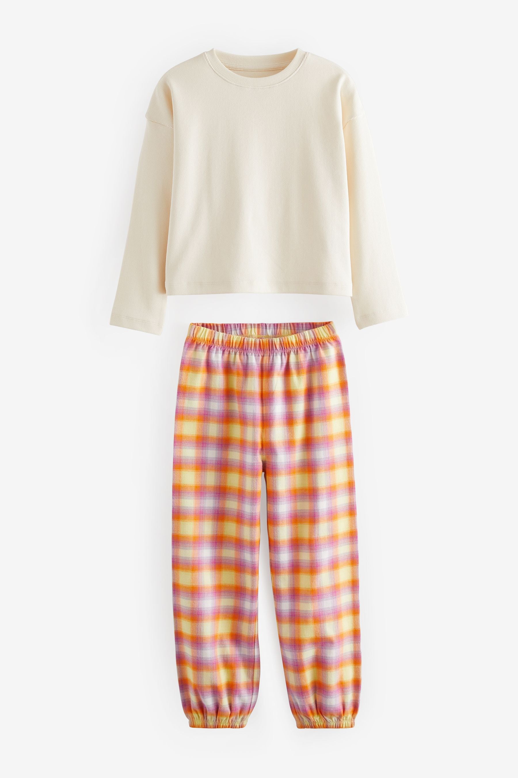 Bright Pastel Woven Check Pyjamas 2 Pack (3-16yrs)