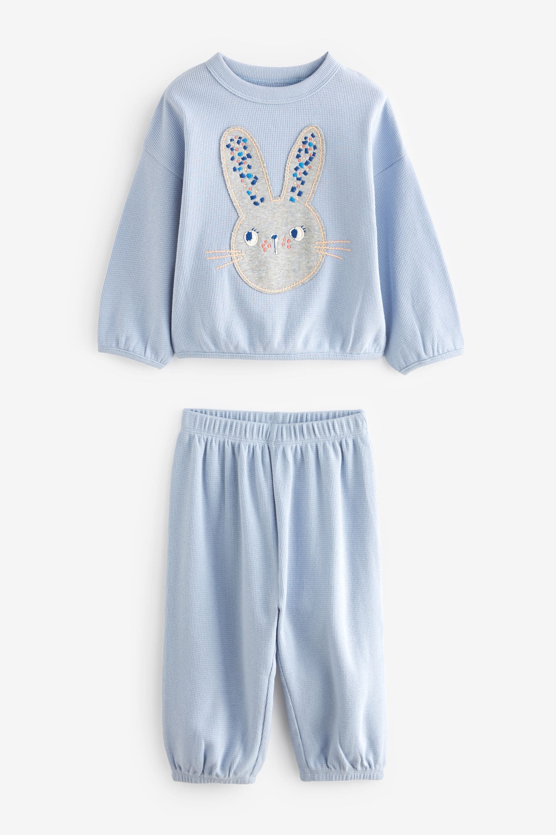 Blue/Cream Character Jogger Pyjamas 3 Pack (9mths-11yrs)