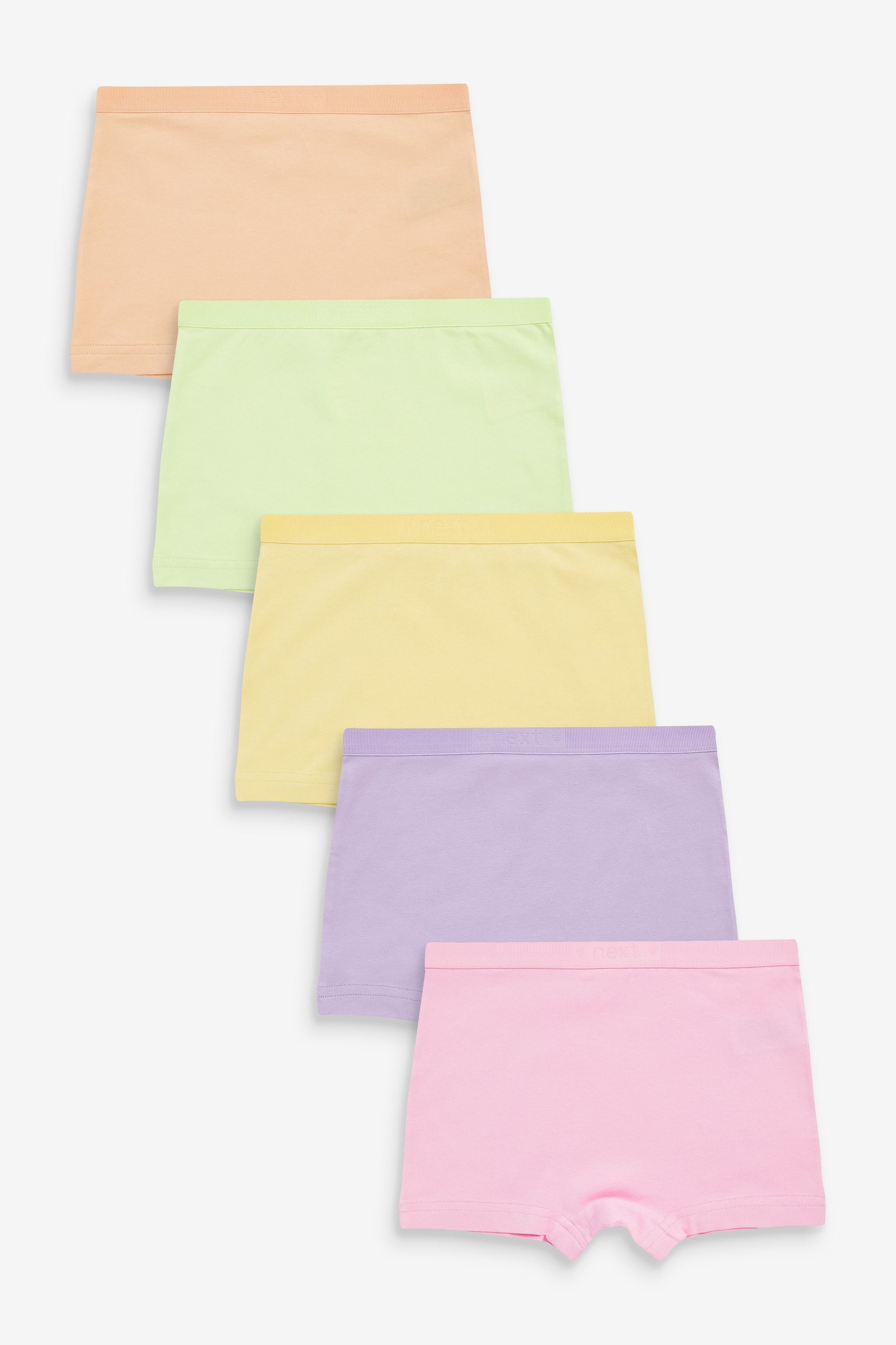 Multi Pastel Short Briefs 5 Pack (2-16yrs)