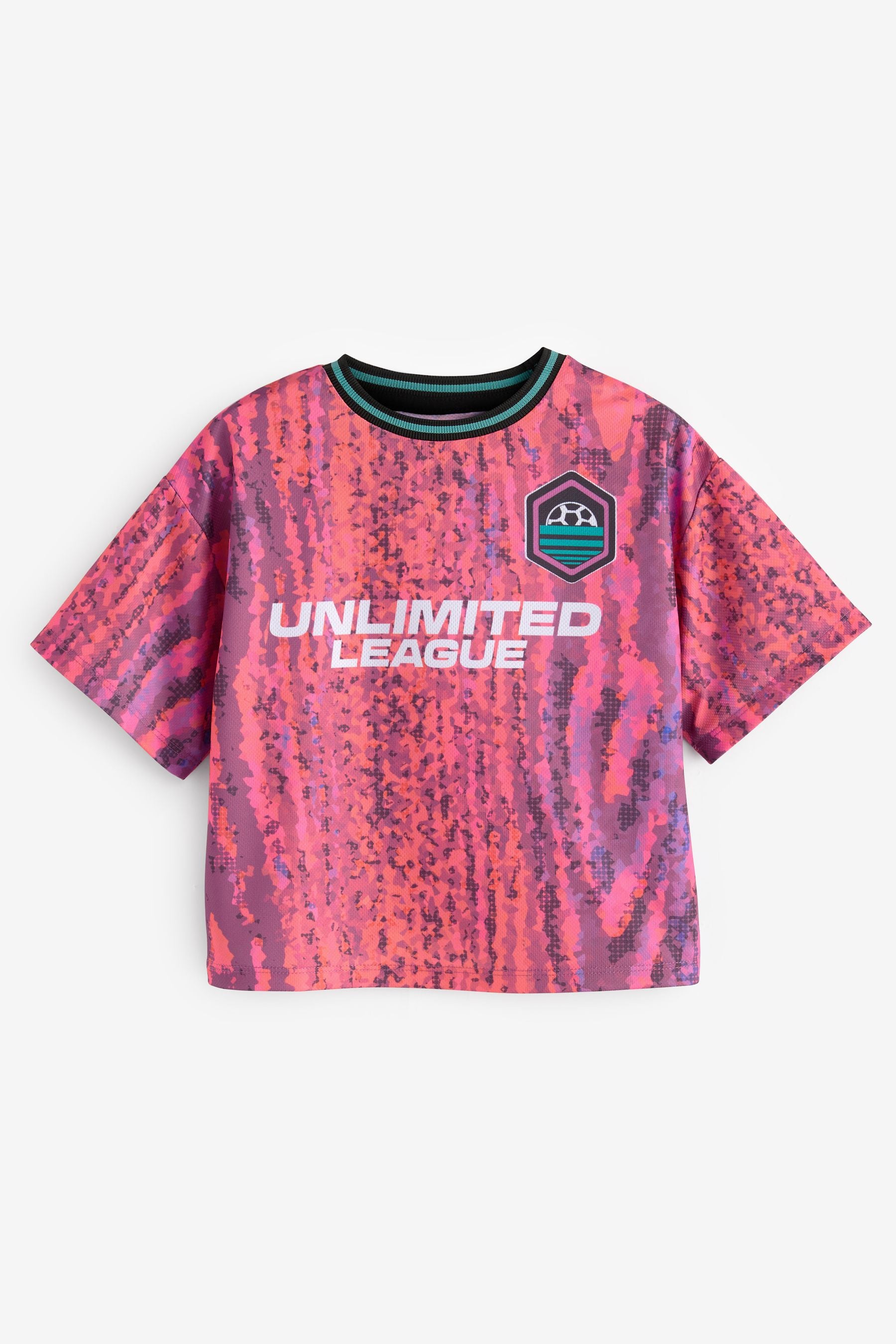 Bright Pink Football Top (3-12yrs)