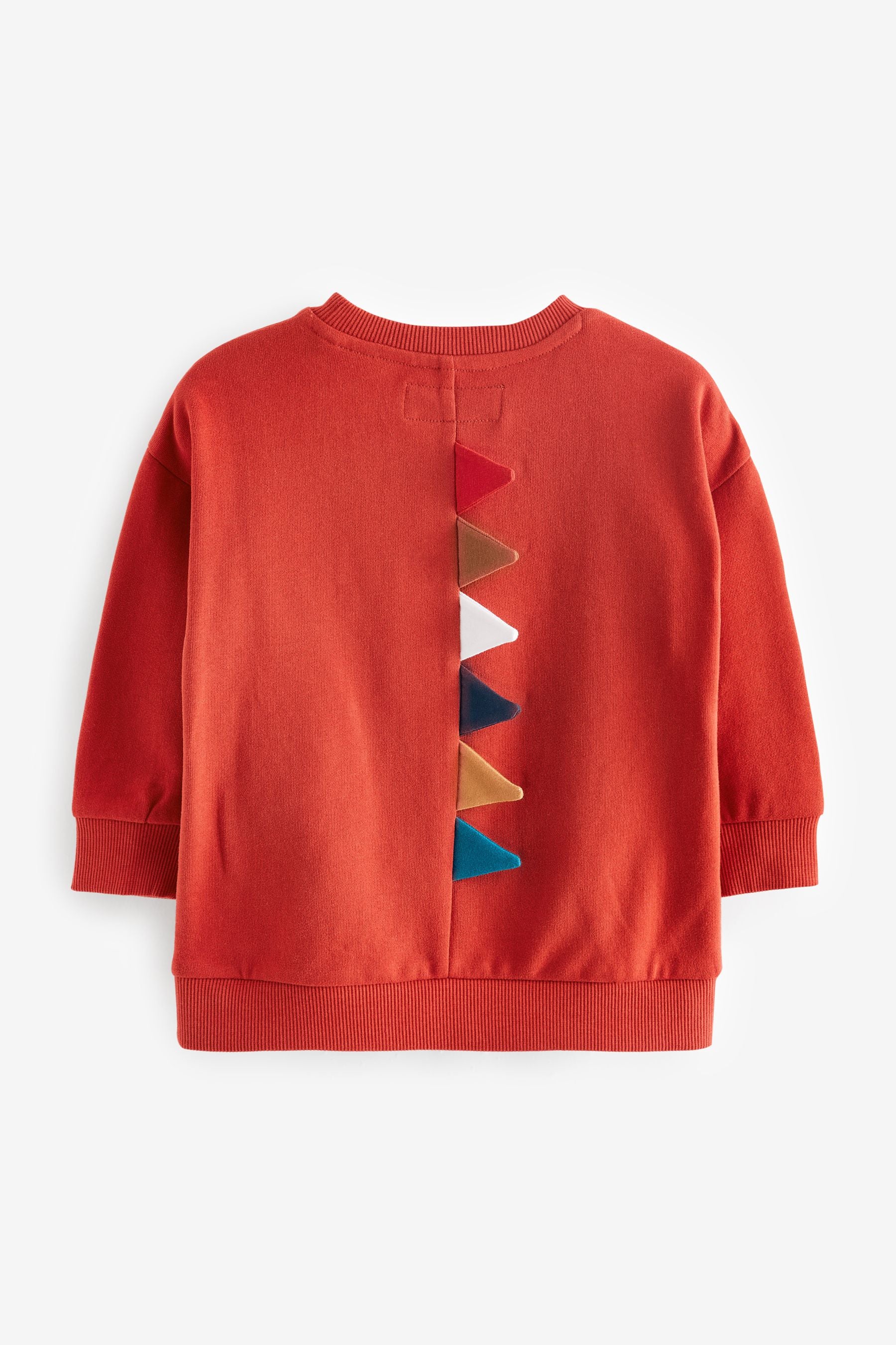 Red Dino Spiked Appliqu?© Sweatshirt (3mths-7yrs)