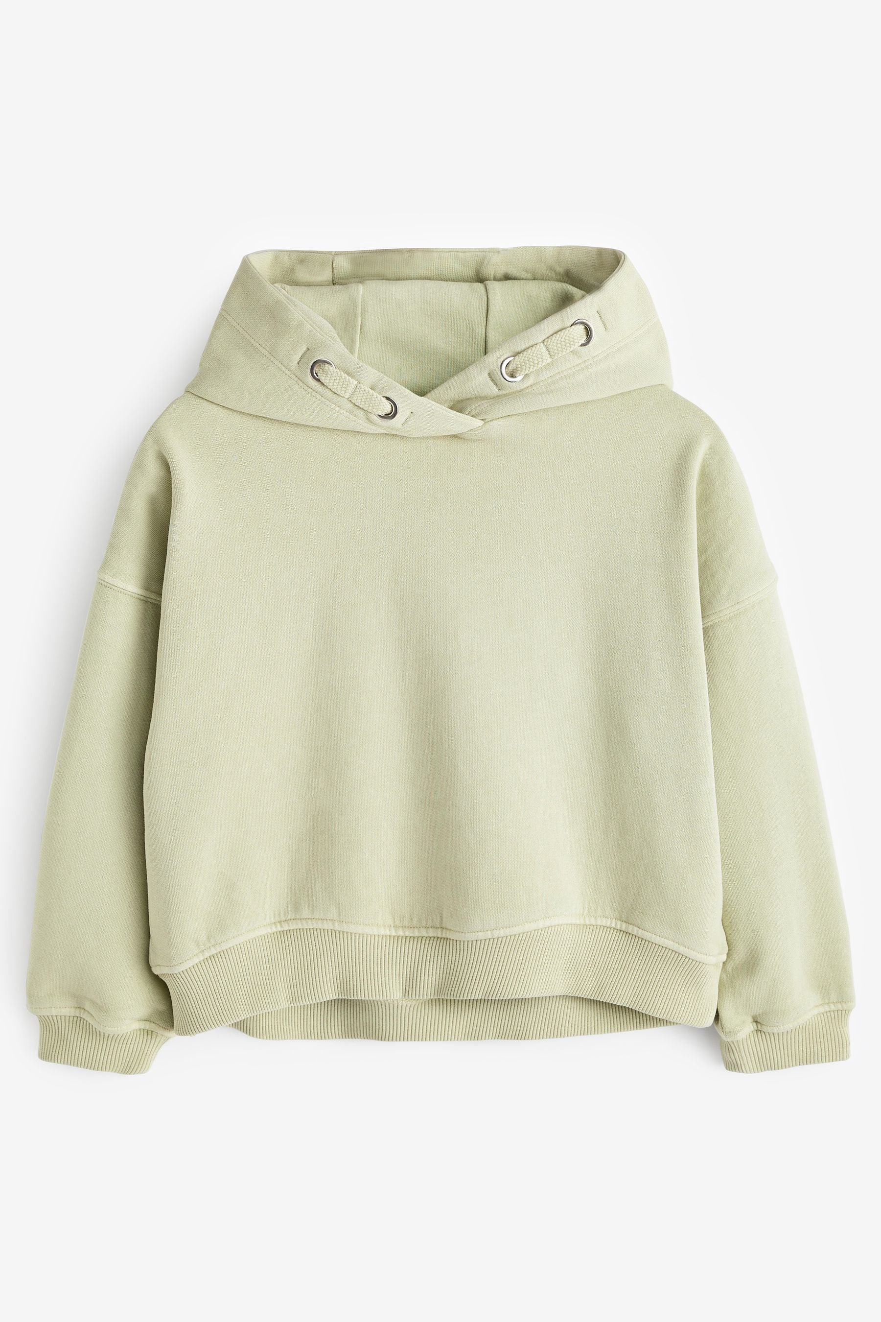 Green Cropped Hoodie (3-16yrs)