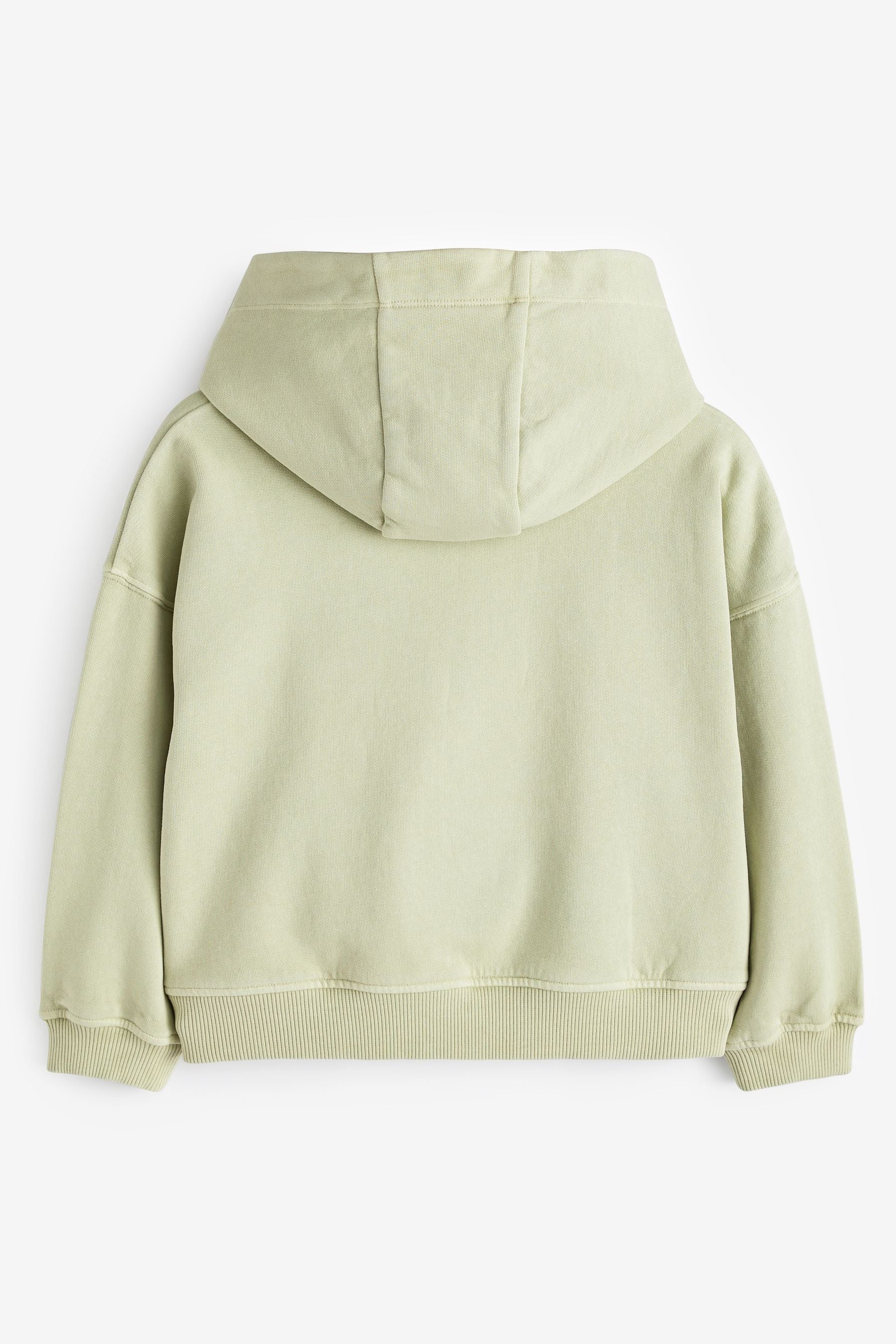 Green Cropped Hoodie (3-16yrs)