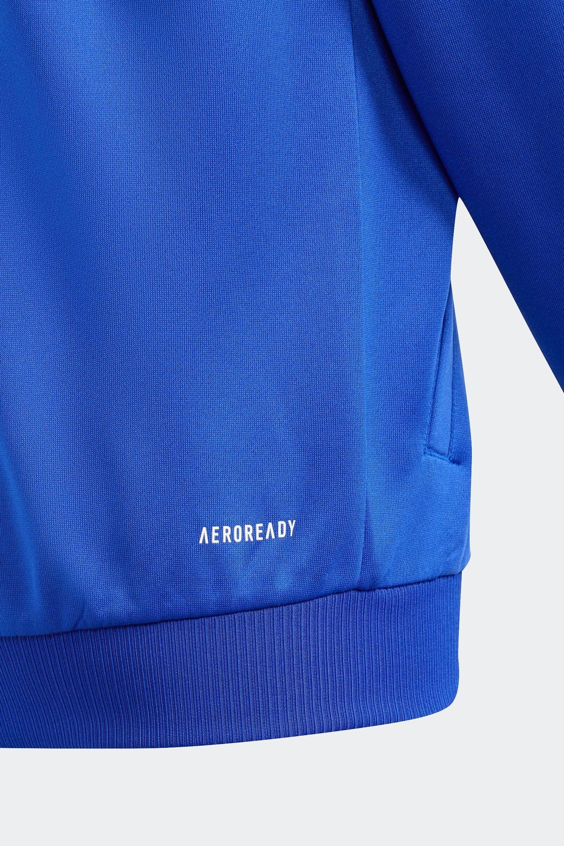 adidas Cornflower Blue Train Essentials AEROREADY 3-Stripes Regular-Fit Full-Zip Jacket