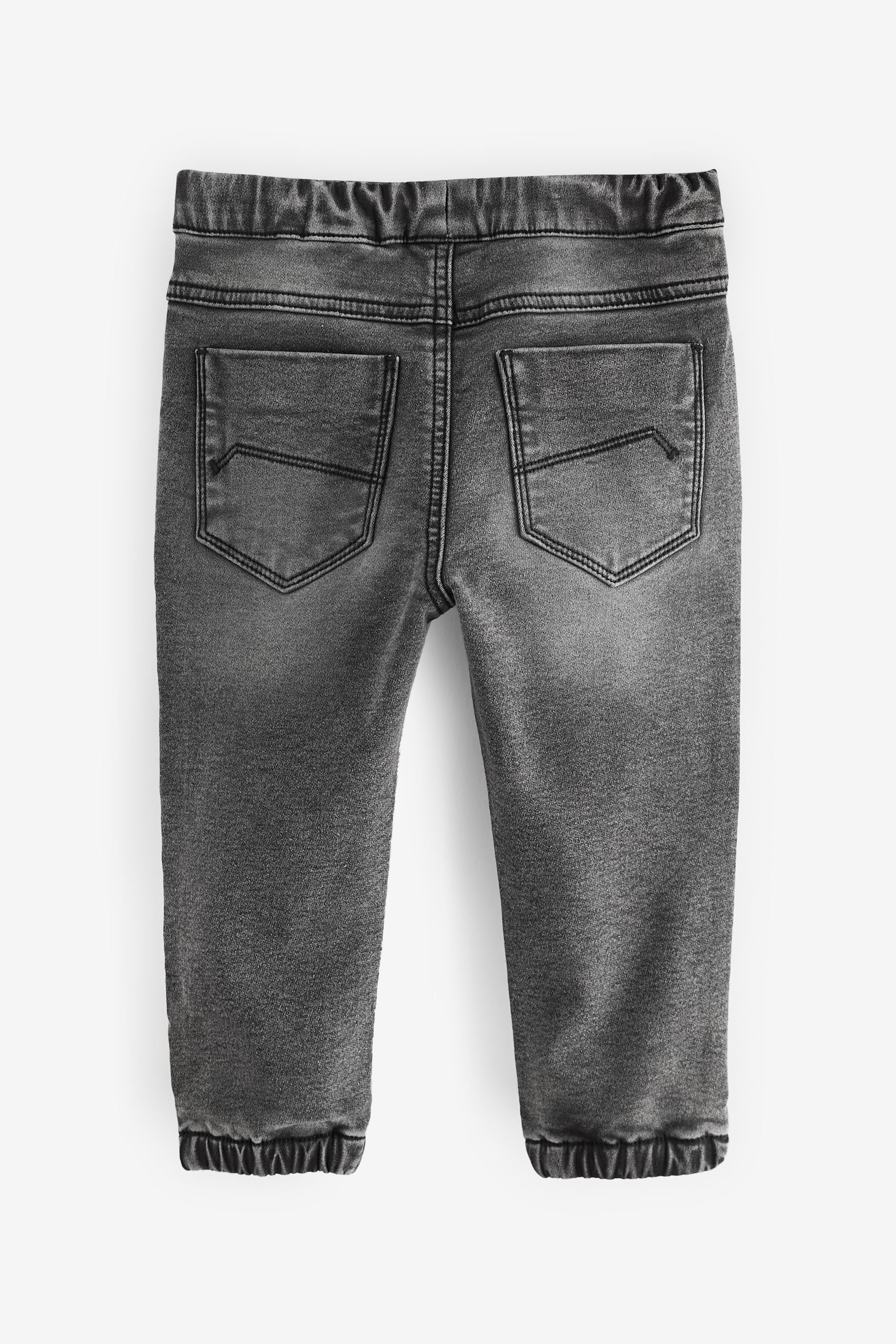 Grey Denim Joggers Jeans With Comfort Stretch (3mths-7yrs)