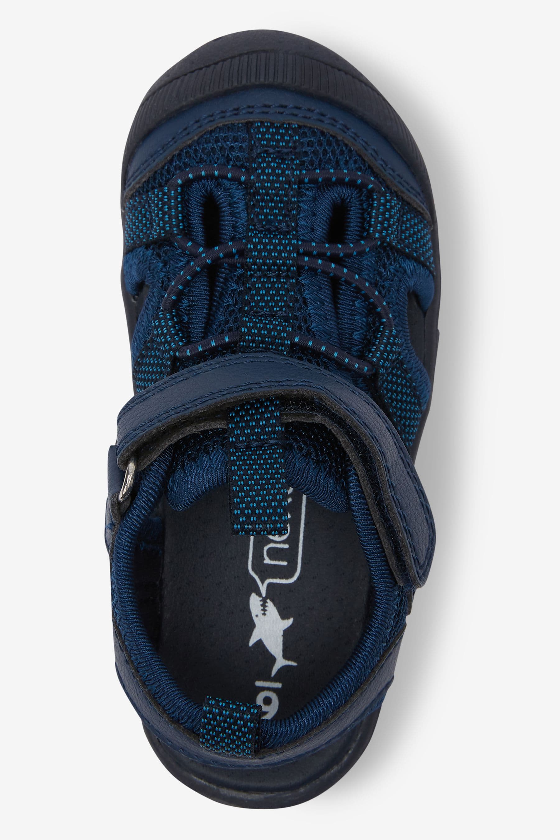 Navy Blue Bump Toe Trekker Sandals