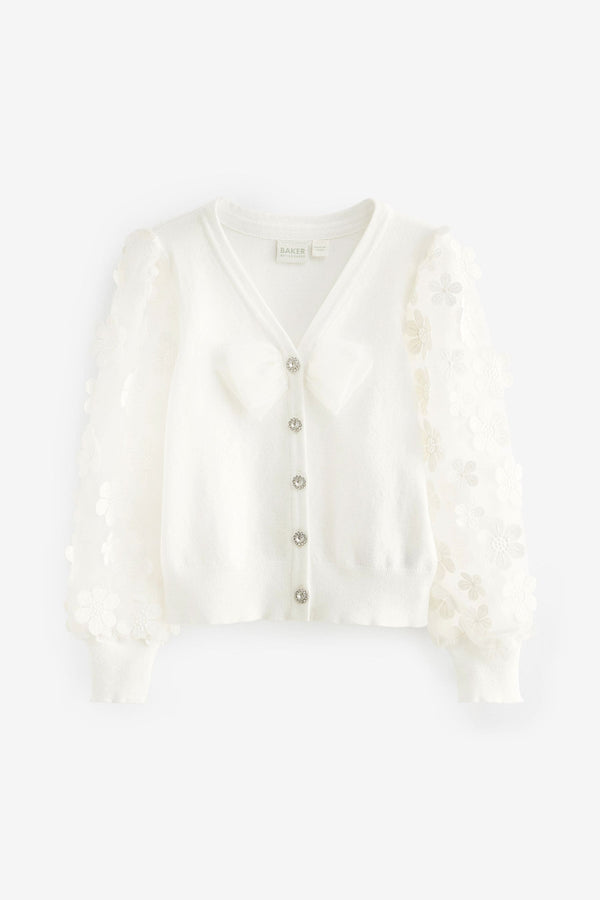 Cream Baker by Ted Baker 3D Flower Cardigan