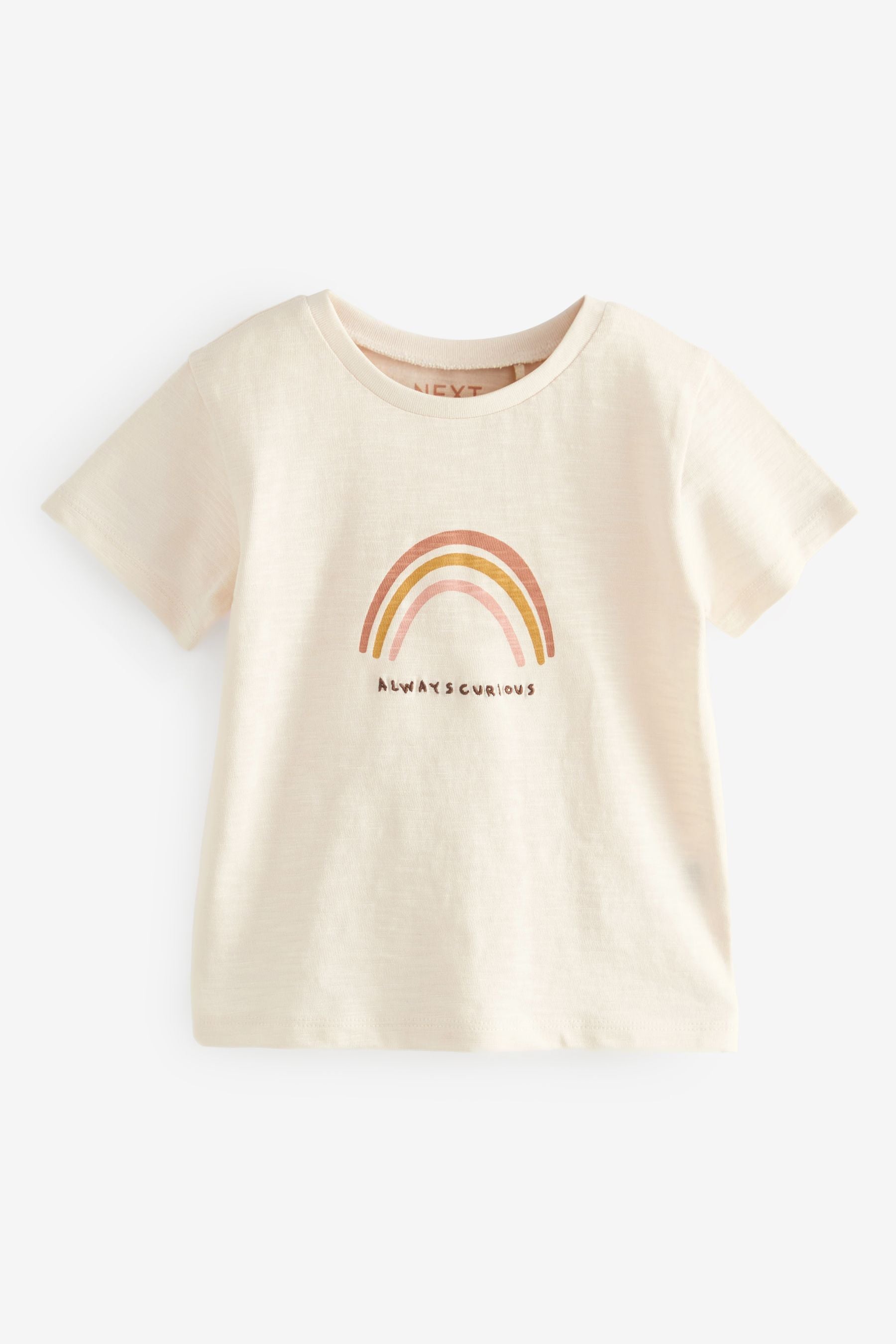 Pink Rainbow Short Sleeve T Shirt with Gilet and Flare Leggings Set (3mths-7yrs)