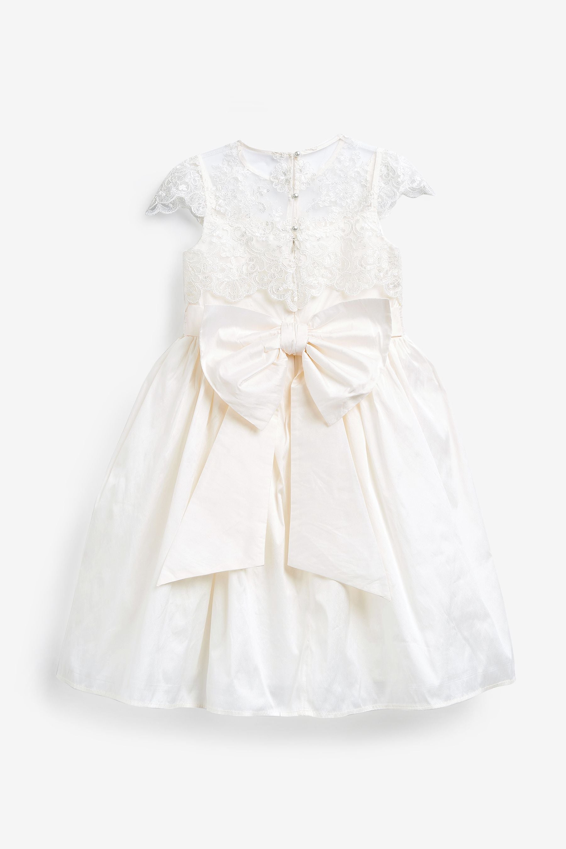 Ivory Lace Bodice Occasion Dress (3-16yrs)