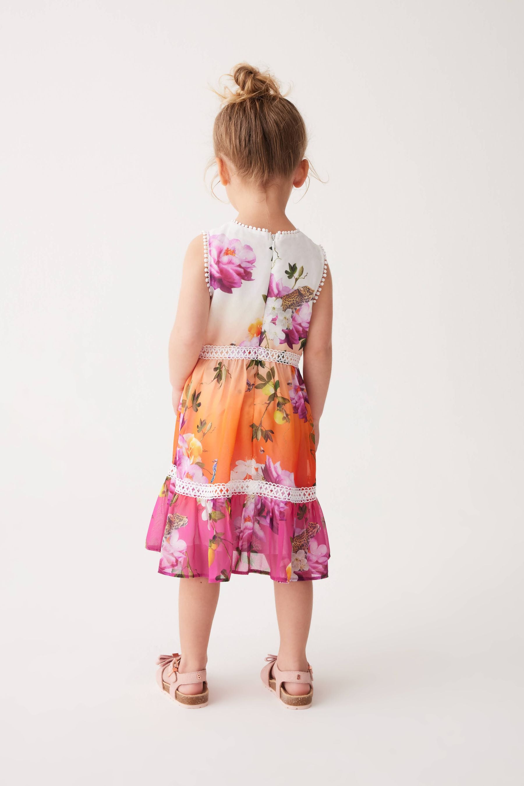 Baker by Ted Baker Multi Ombre Chiffon Dress