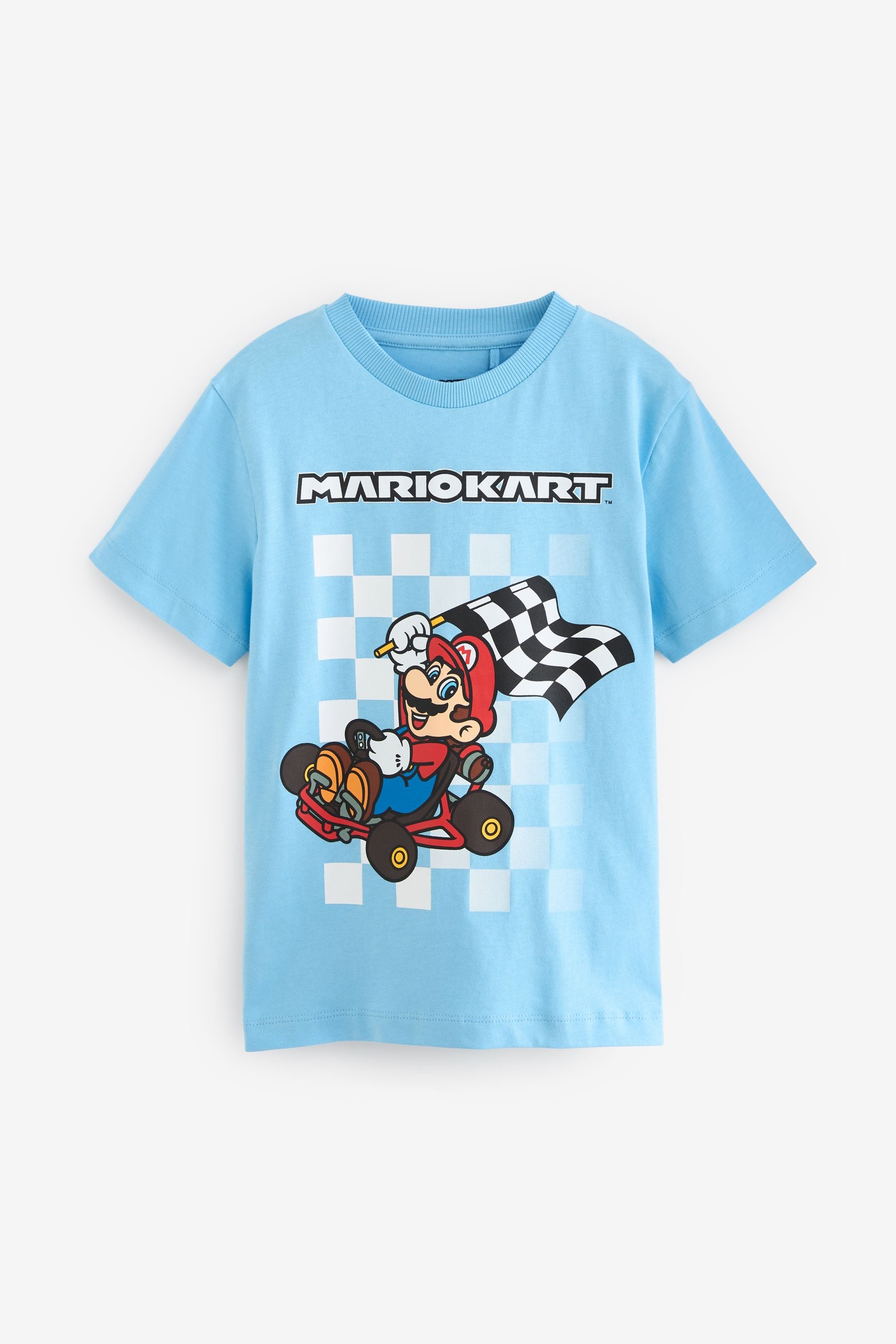 Blue Licensed Mariokart T-Shirt (3-16yrs)