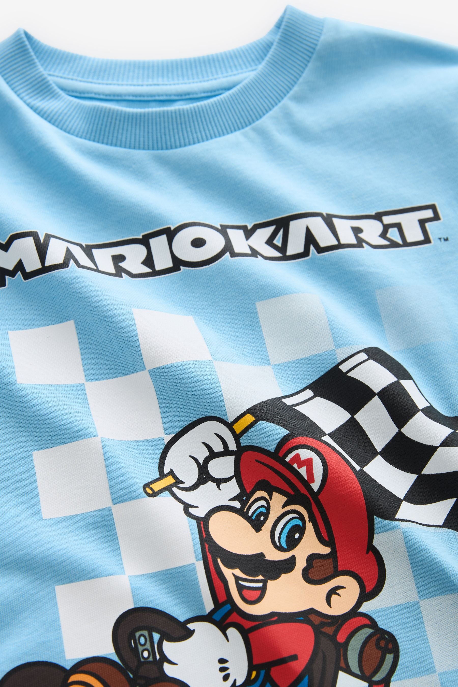 Blue Licensed Mariokart T-Shirt (3-16yrs)