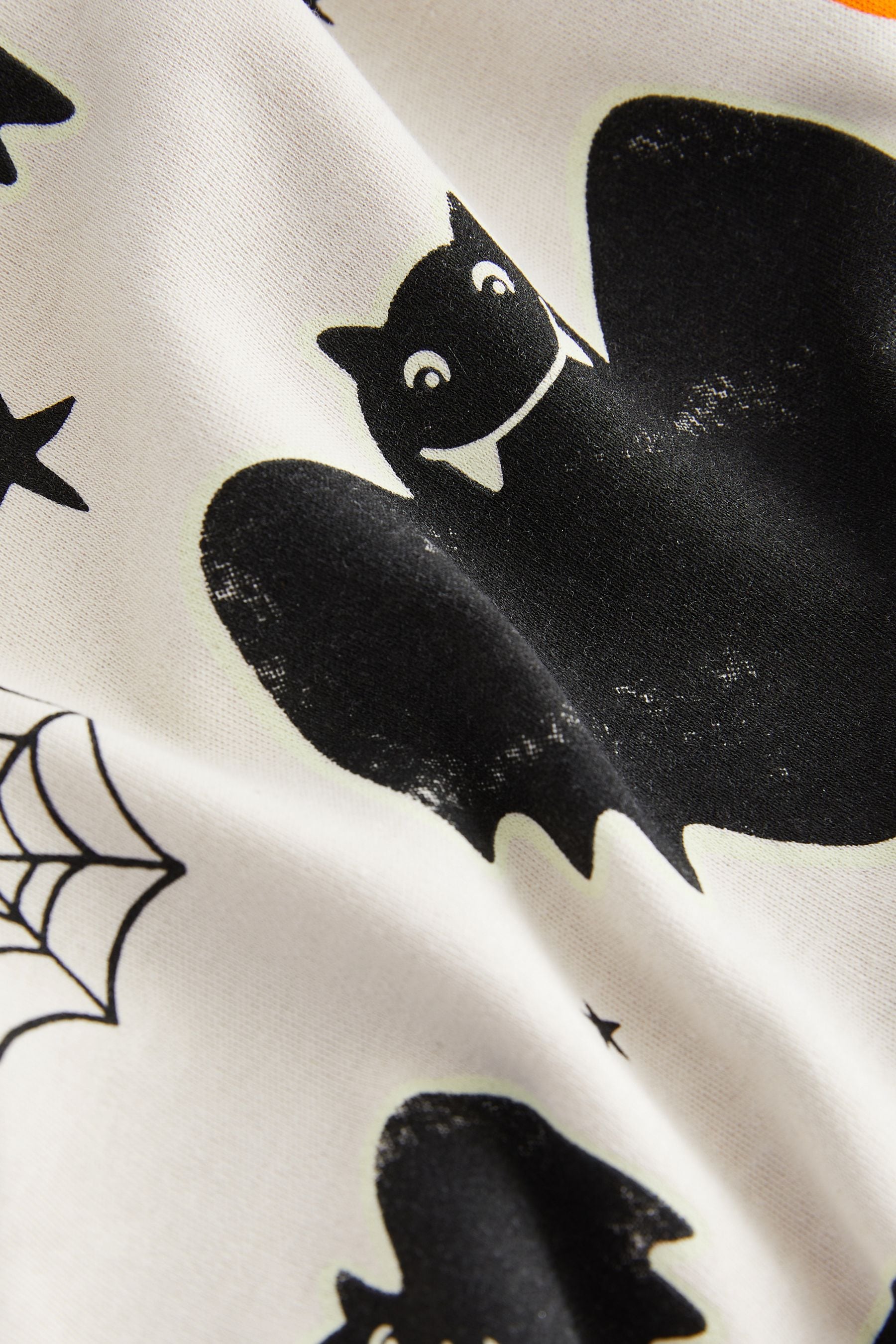 Bat Print Glow in the Dark Snuggle 100% Cotton Halloween Pyjamas Set (9mths-10yrs)