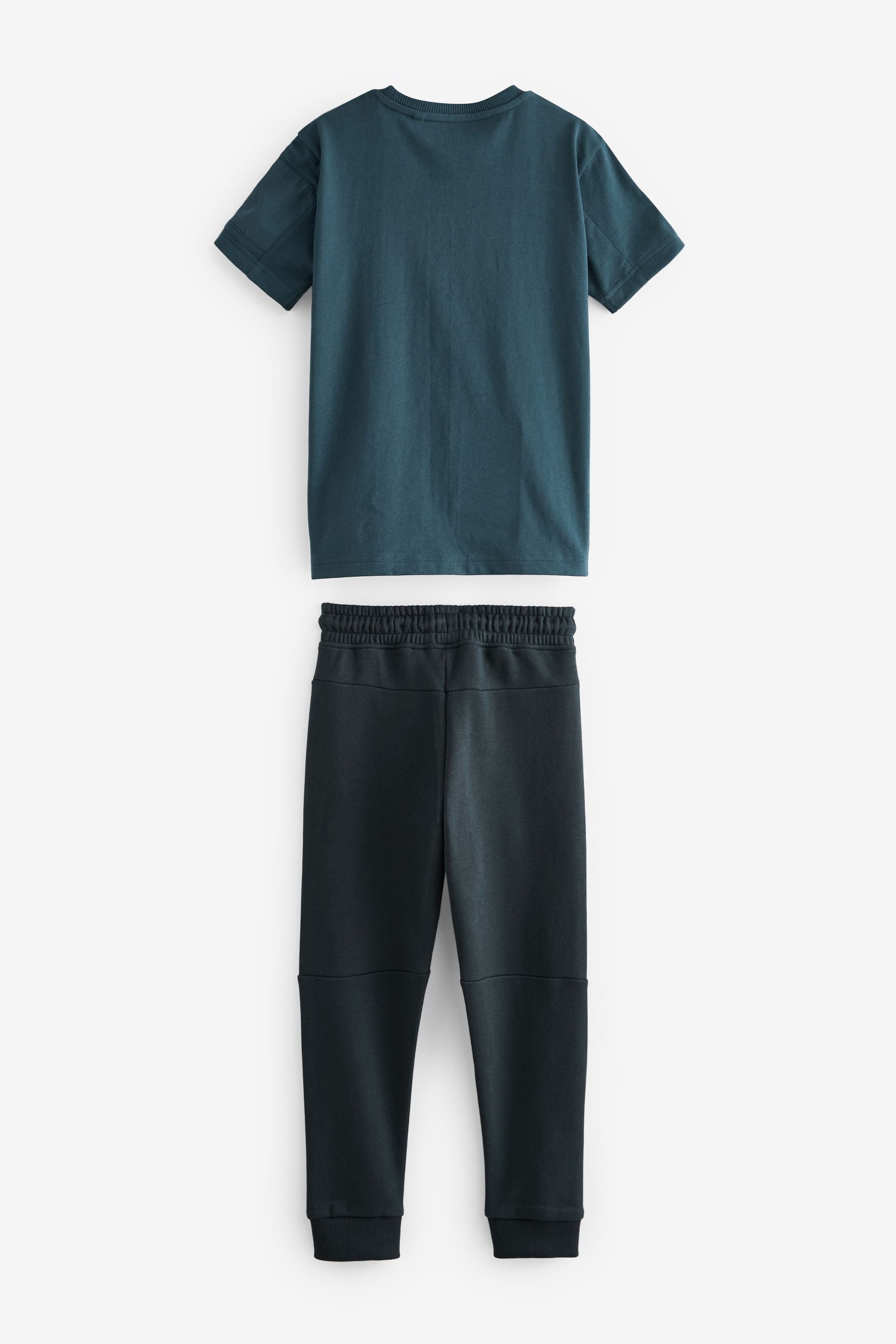 Blue Utility Short Sleeve T-Shirt And Joggers Set (3-16yrs)