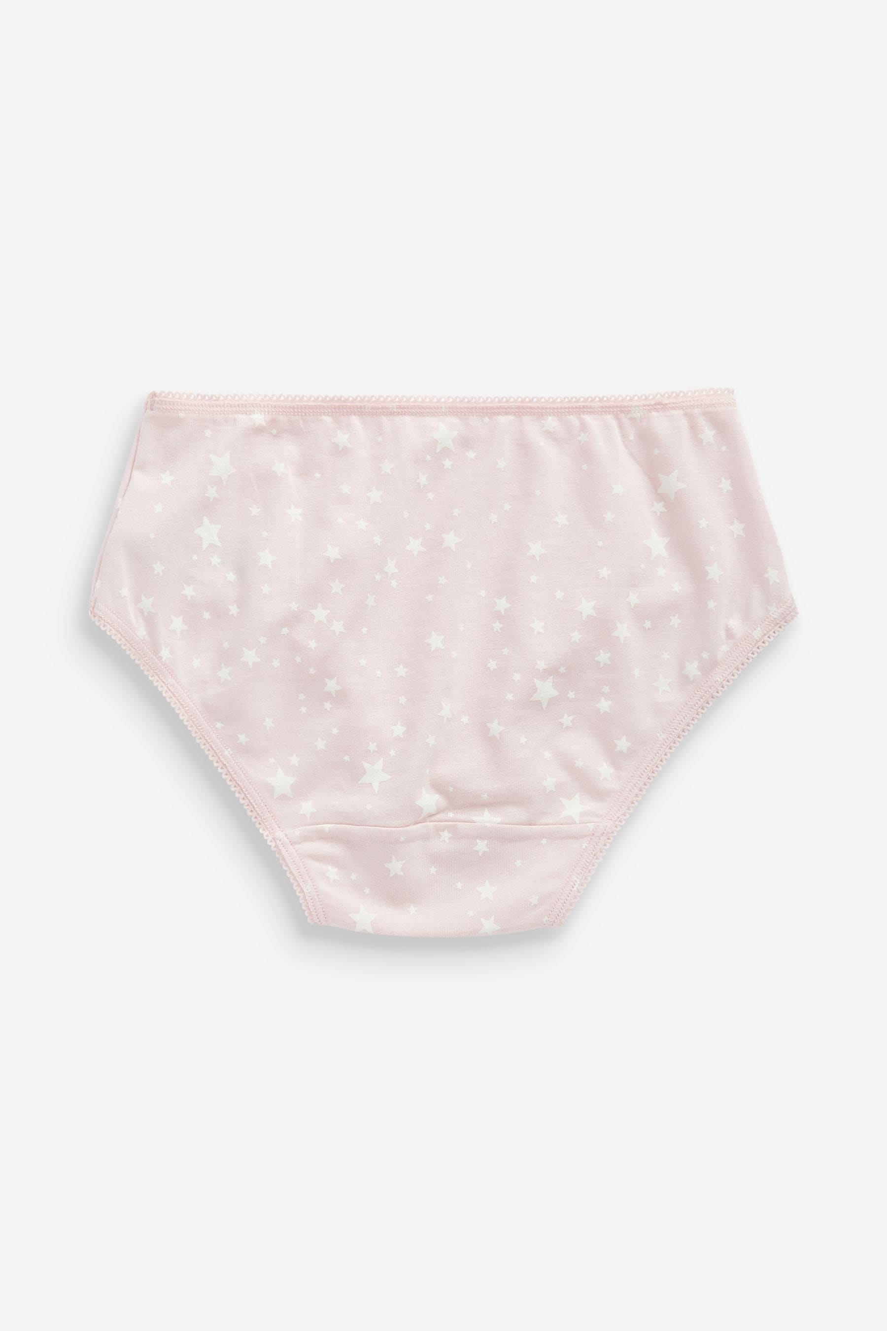 Pink/White Star 10 Pack Briefs (1.5-16yrs)