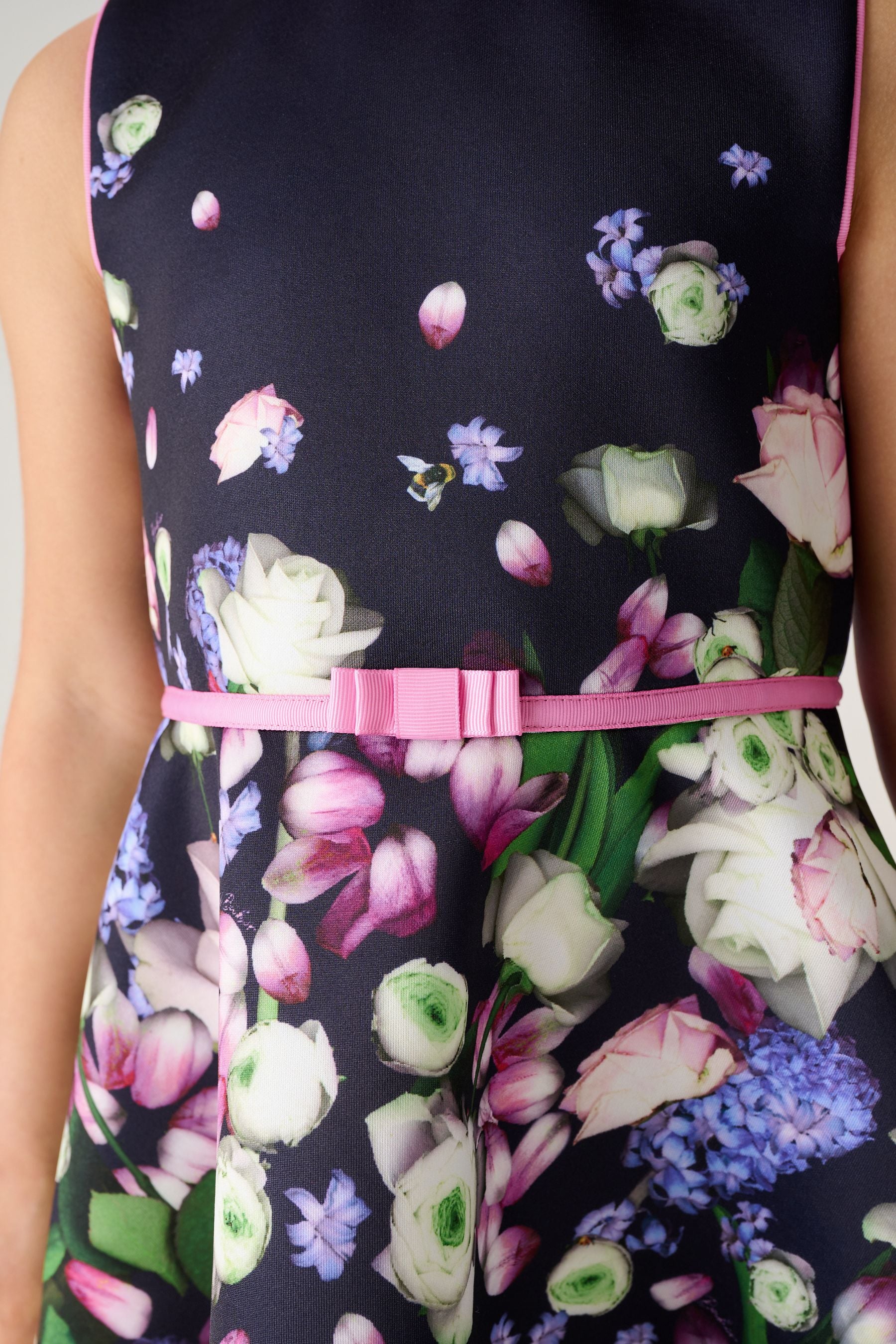 Baker by Ted Baker Navy Floral Scuba Dress