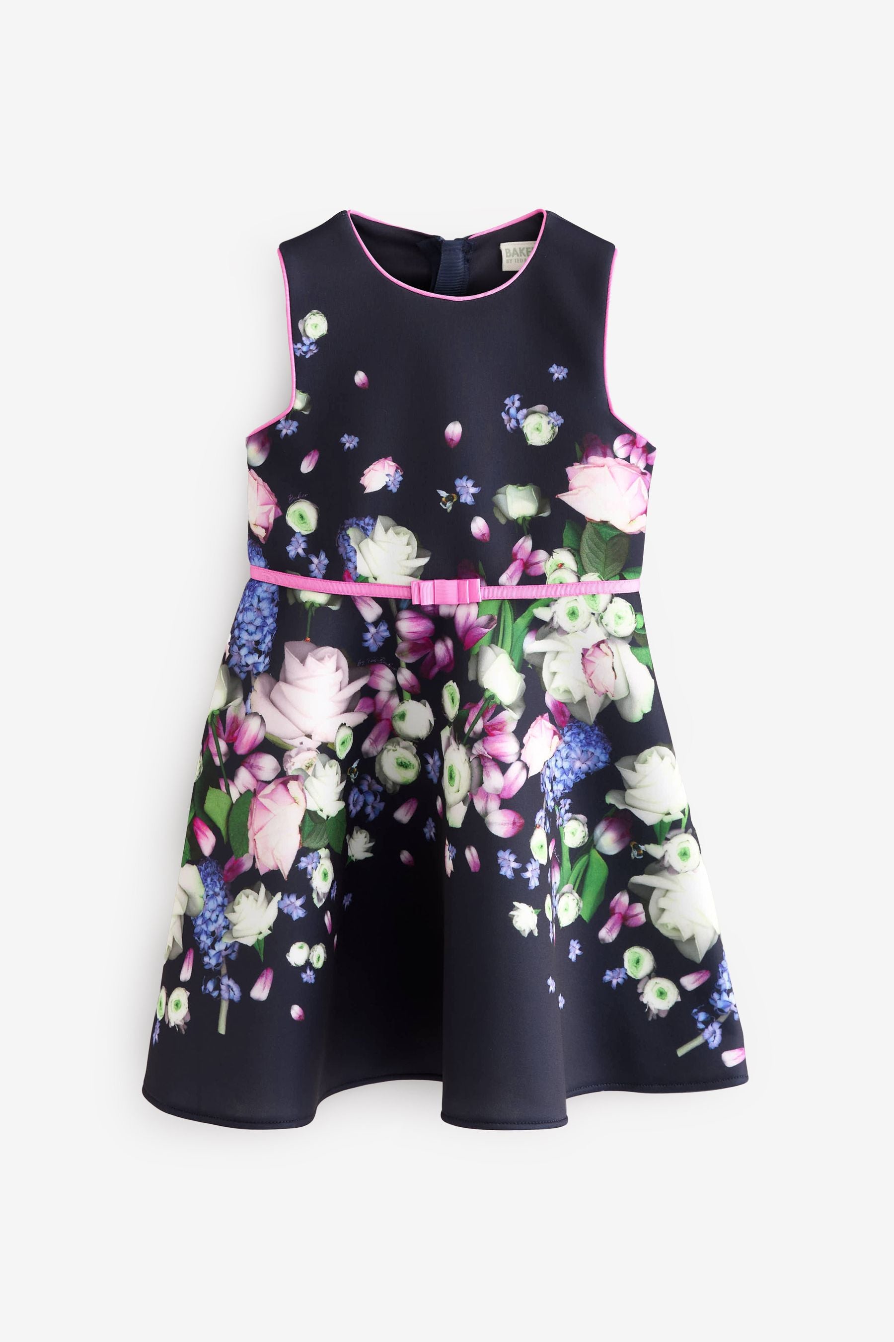 Baker by Ted Baker Navy Floral Scuba Dress