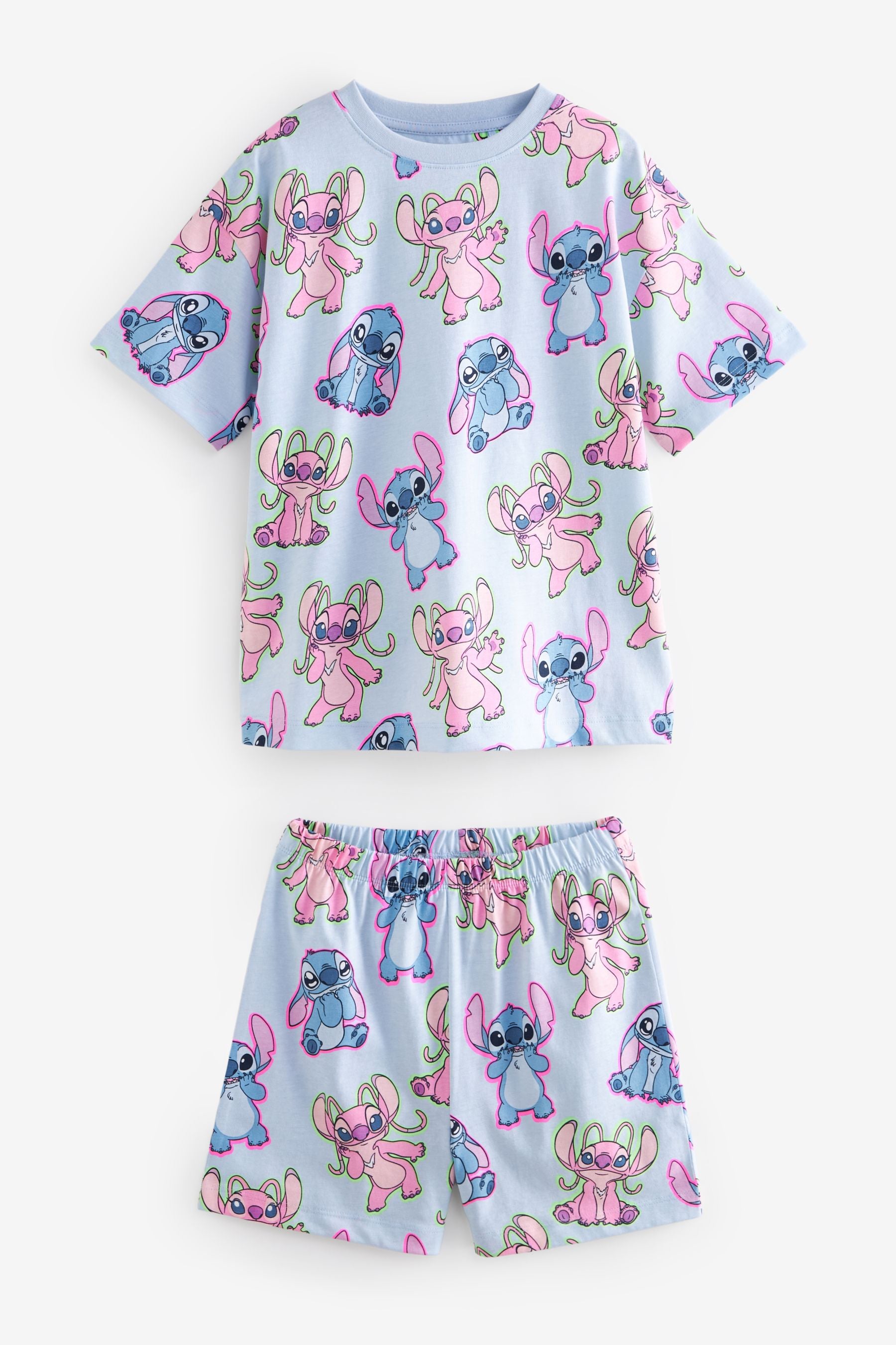 Blue/Pink Stitch License Pyjamas 2 Pack (3-16yrs)