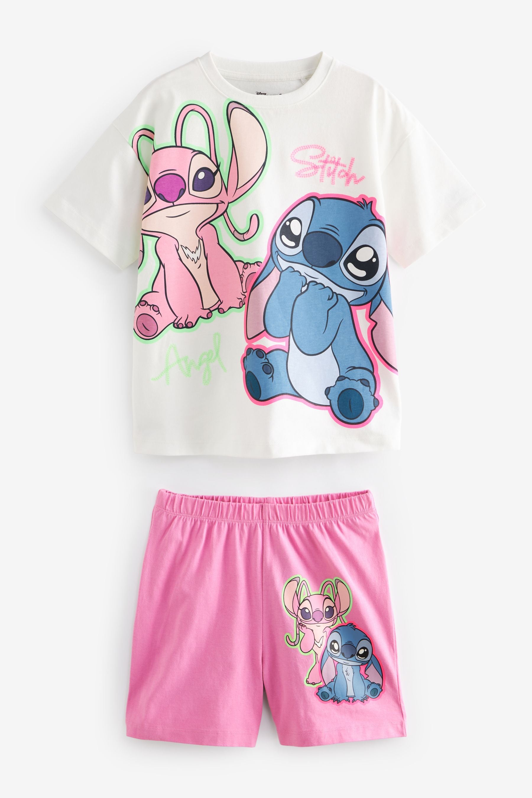 Blue/Pink Stitch License Pyjamas 2 Pack (3-16yrs)